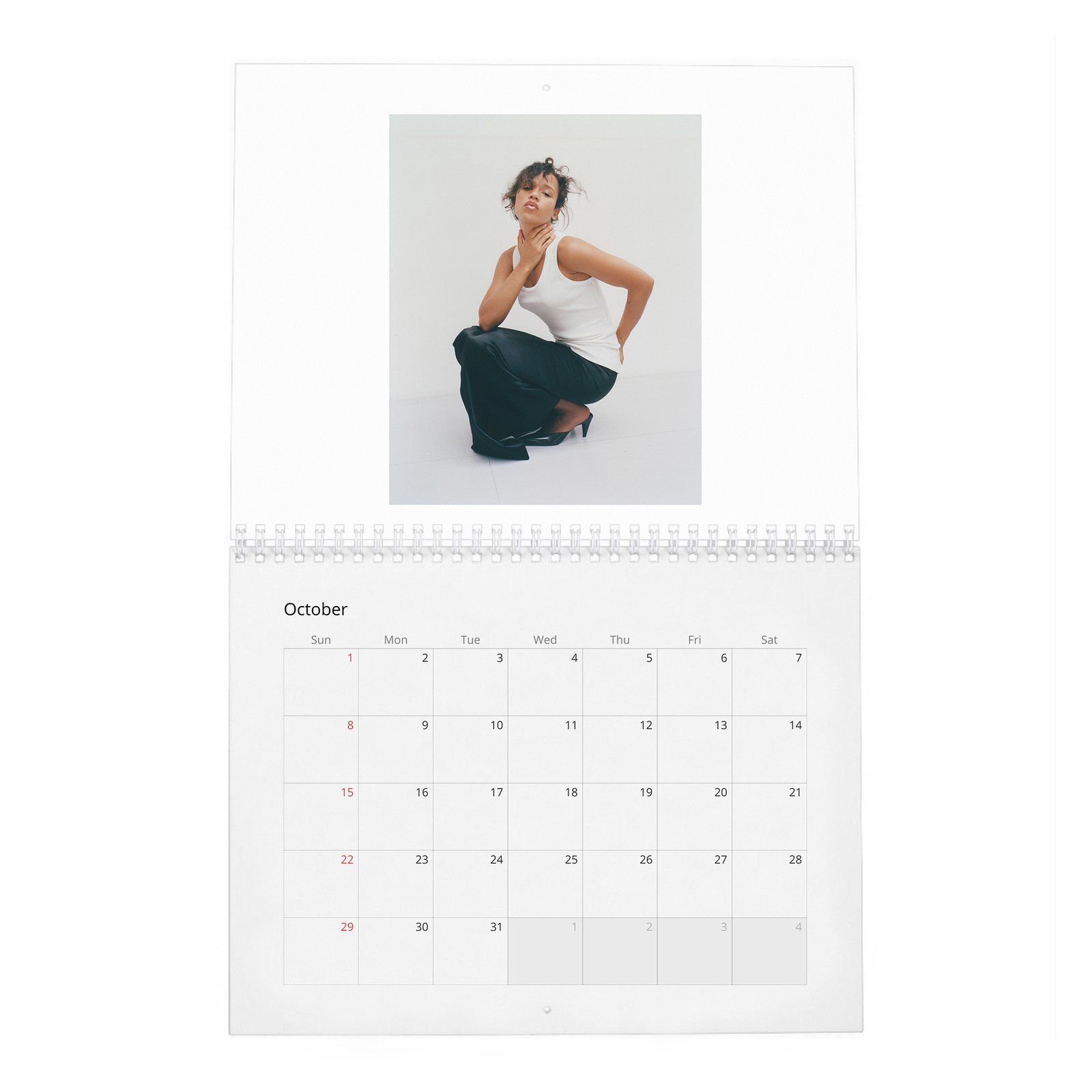 10 Taylor Russell - The Face 2027 Wall Calendar