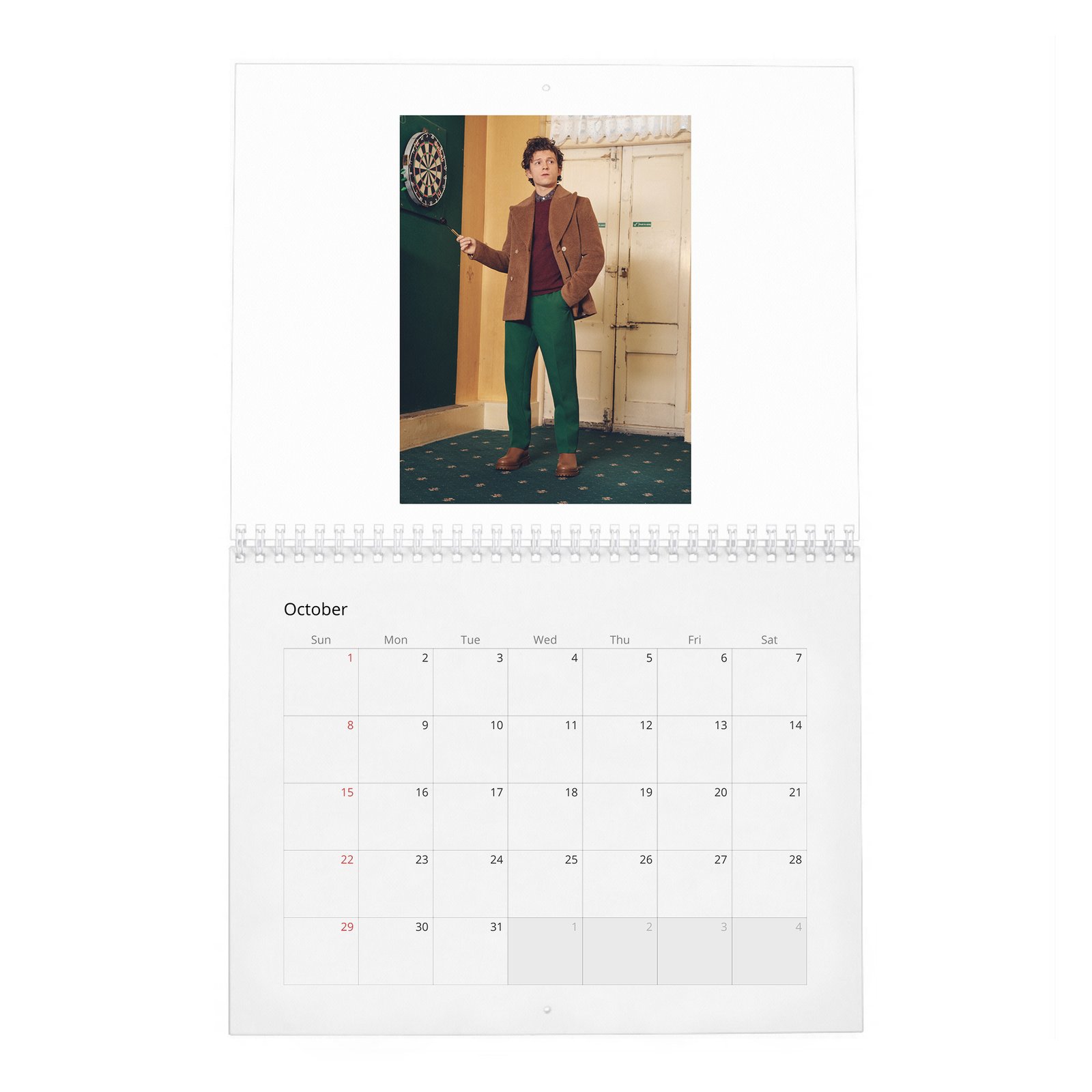 Tom Holland - The Center Of The Web 2027 Wall Calendar