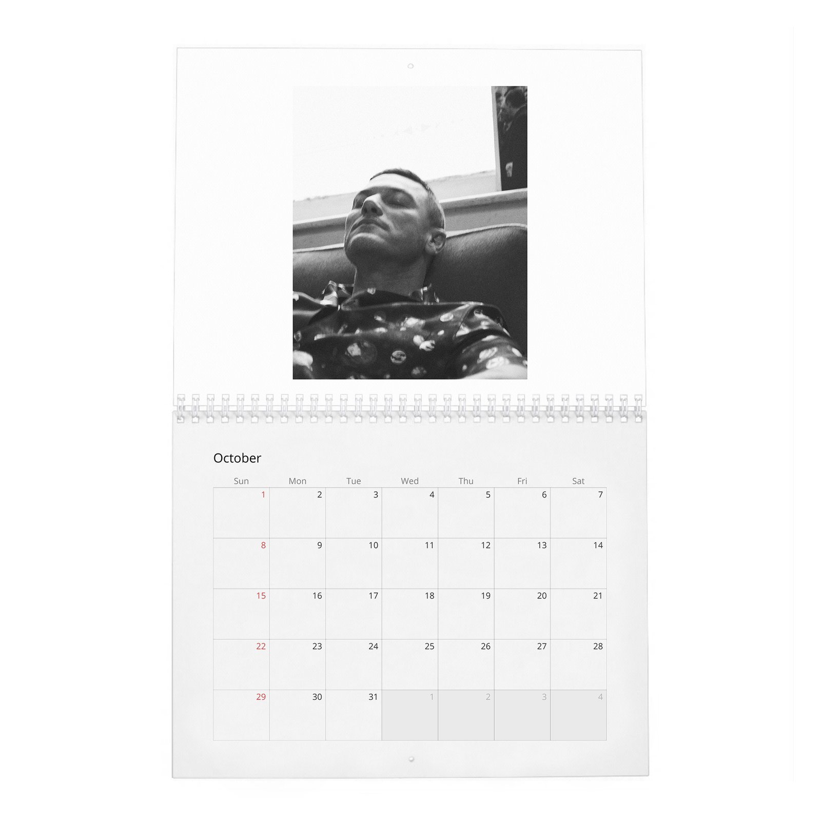 10 Luke Evans - Grit To Fight Back 2027 Wall Calendar