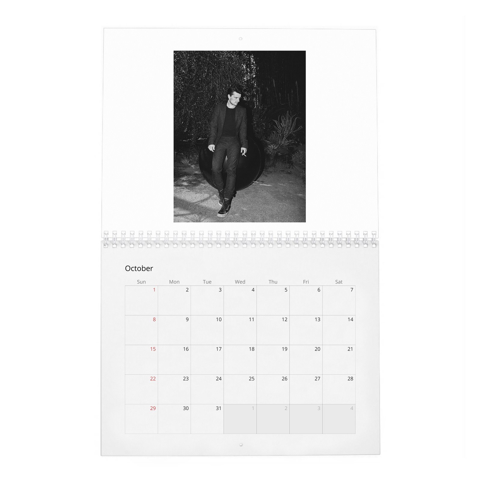 10 Josh Hutcherson - Flaunt 2027 Wall Calendar