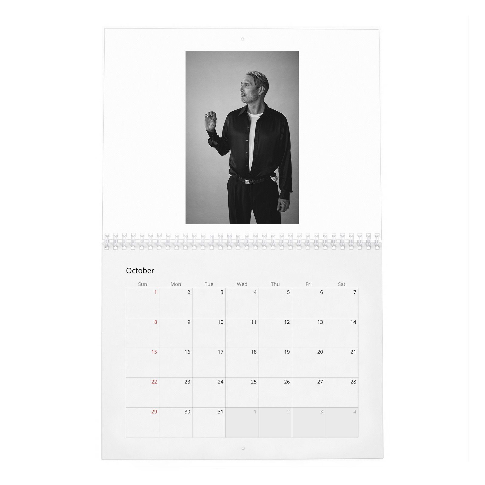 10 Mads Mikkelsen - Good Bad 2027 Wall Calendar