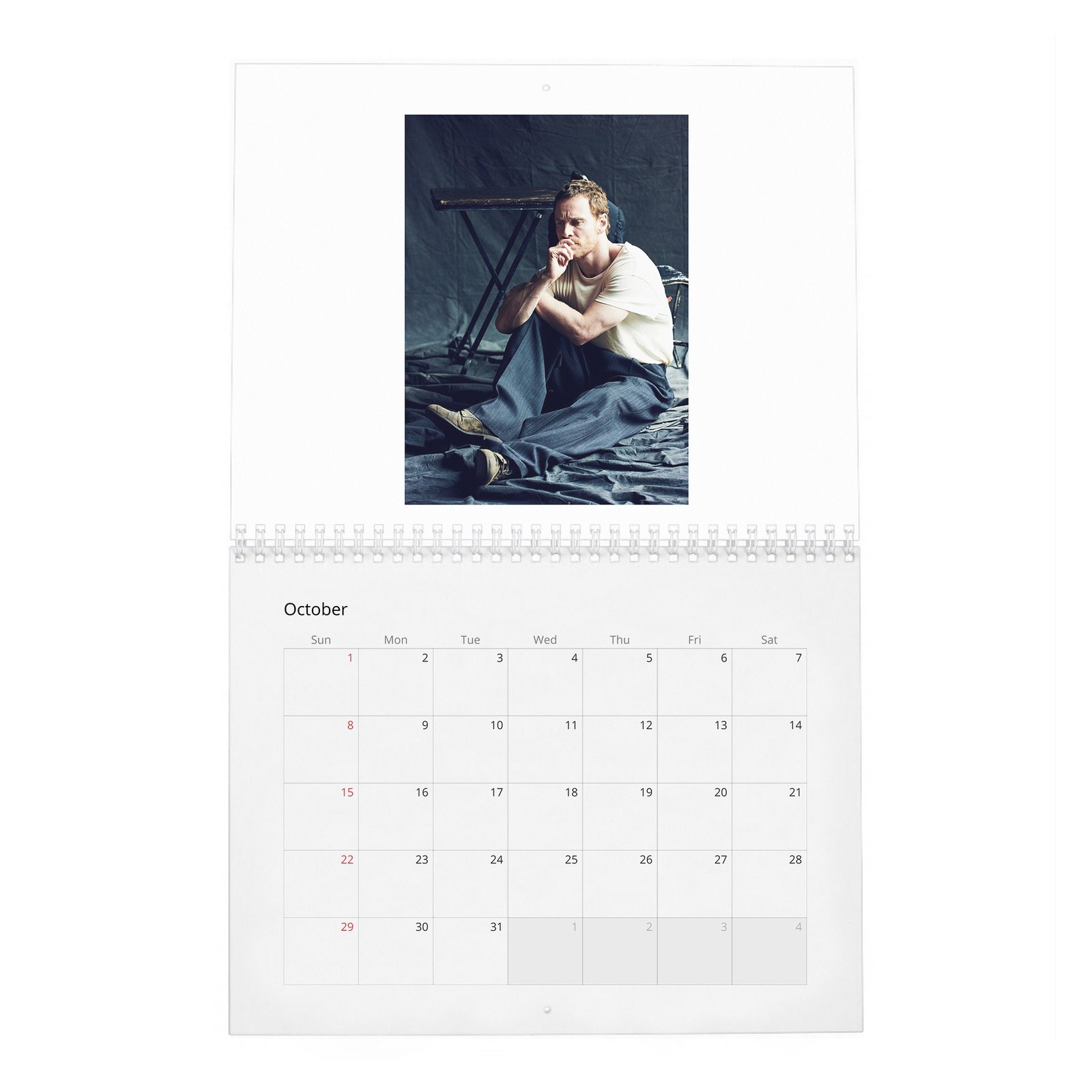 Michael Fassbender - Rules For Living 2027 Wall Calendar