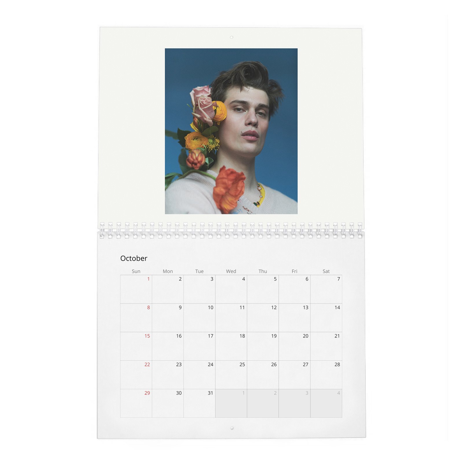 10 Nicholas Galitzine - Flaunt 2027 Wall Calendar