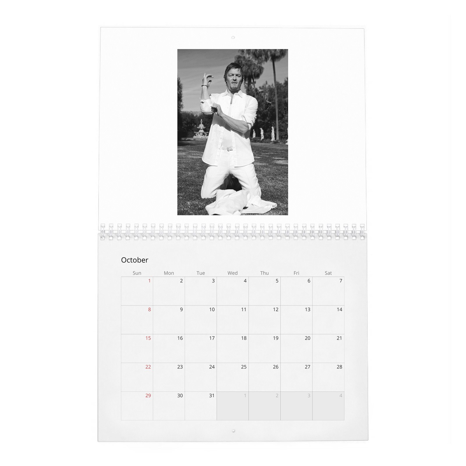 10 Norman Reedus - Flaunt Vol.1 2027 Wall Calendar
