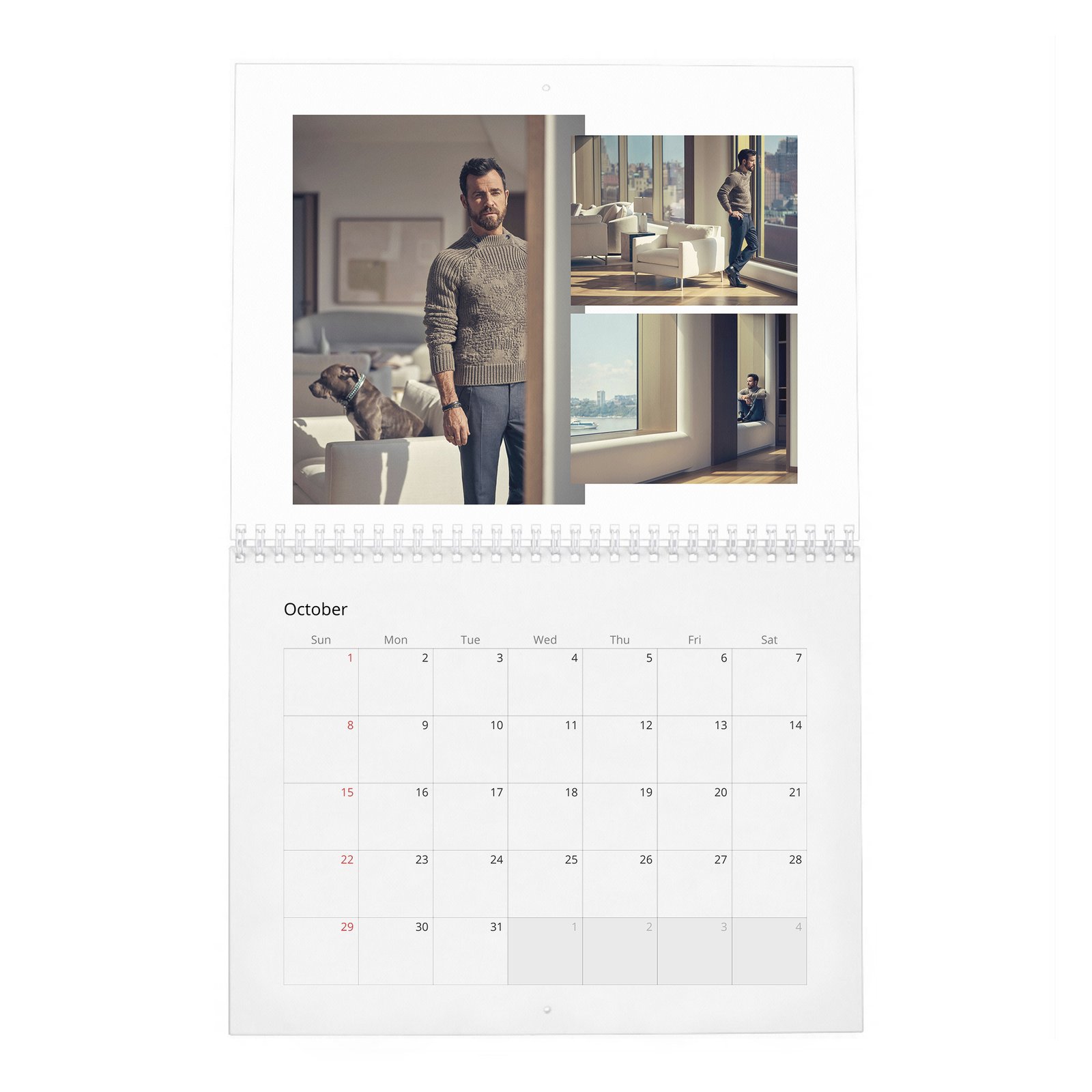 10 Justin Theroux - The Enviable Life 2027 Wall Calendar
