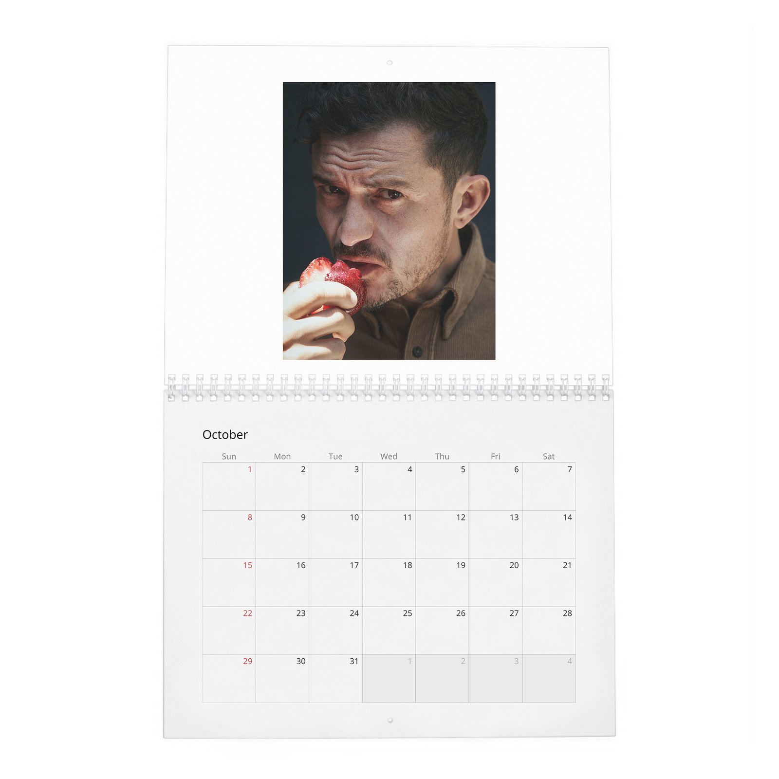10 Orlando Bloom - Flaunt 2027 Wall Calendar