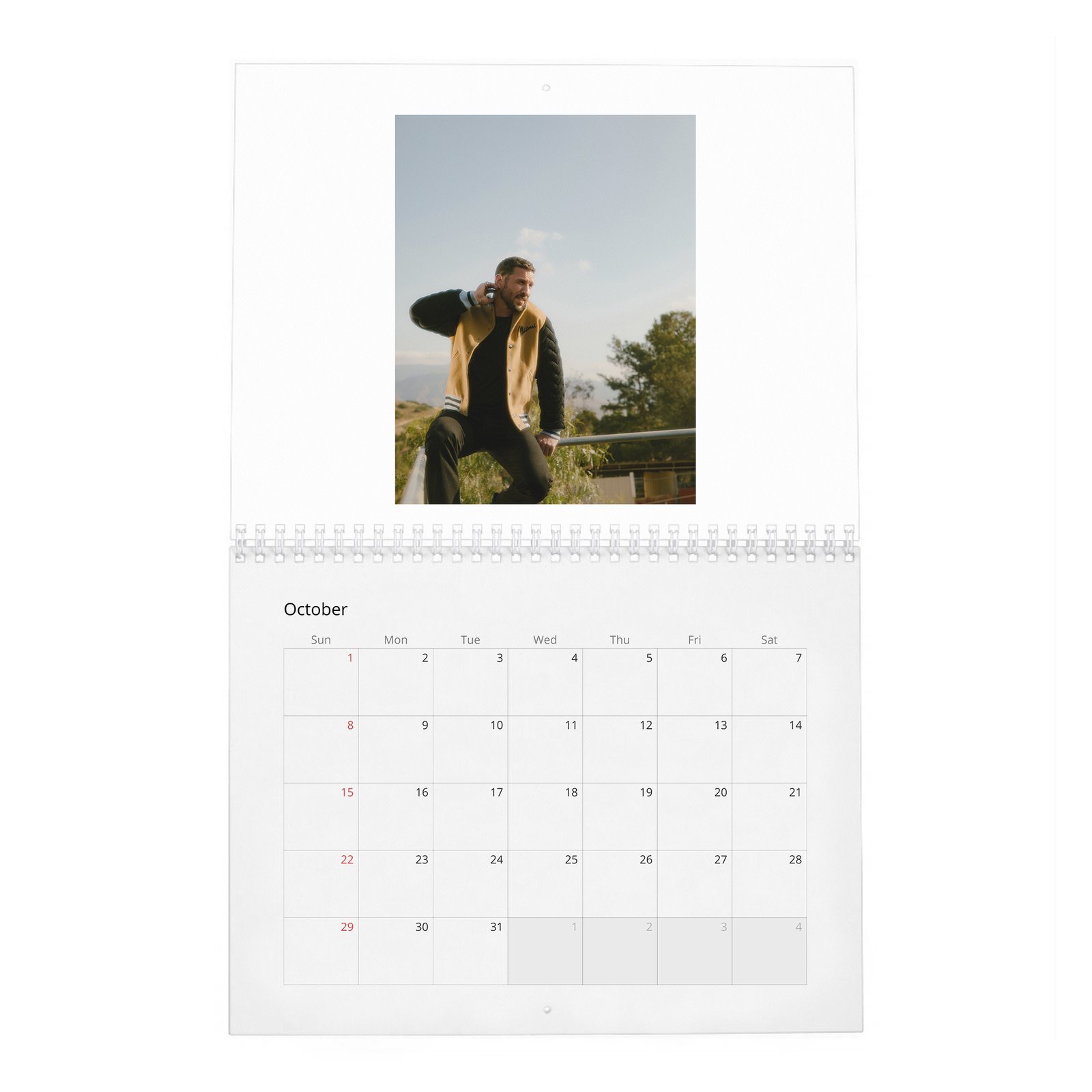 10 Pablo Schreiber - Superhero Warrior 2027 Wall Calendar