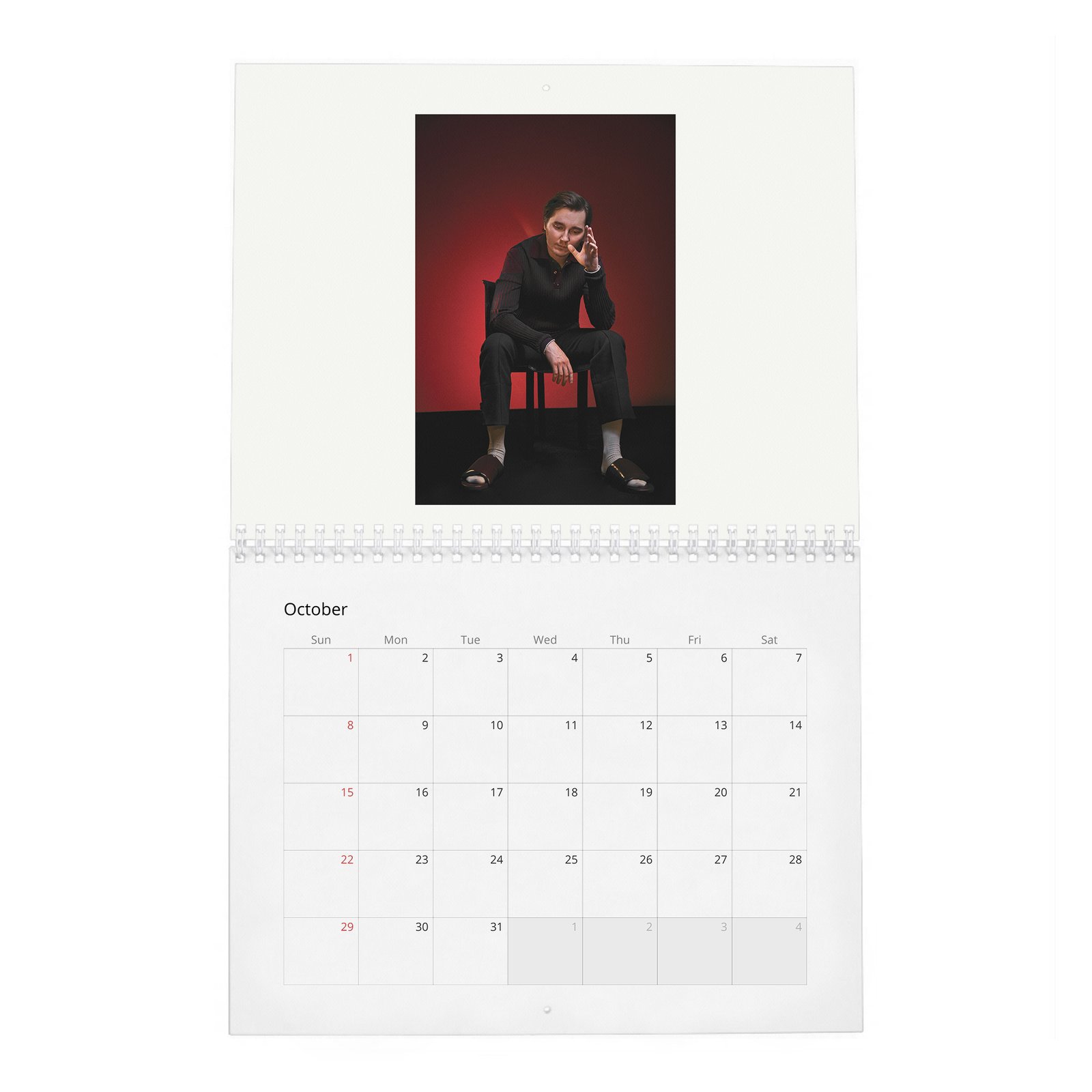 10 Paul Dano - Flaunt 2027 Wall Calendar