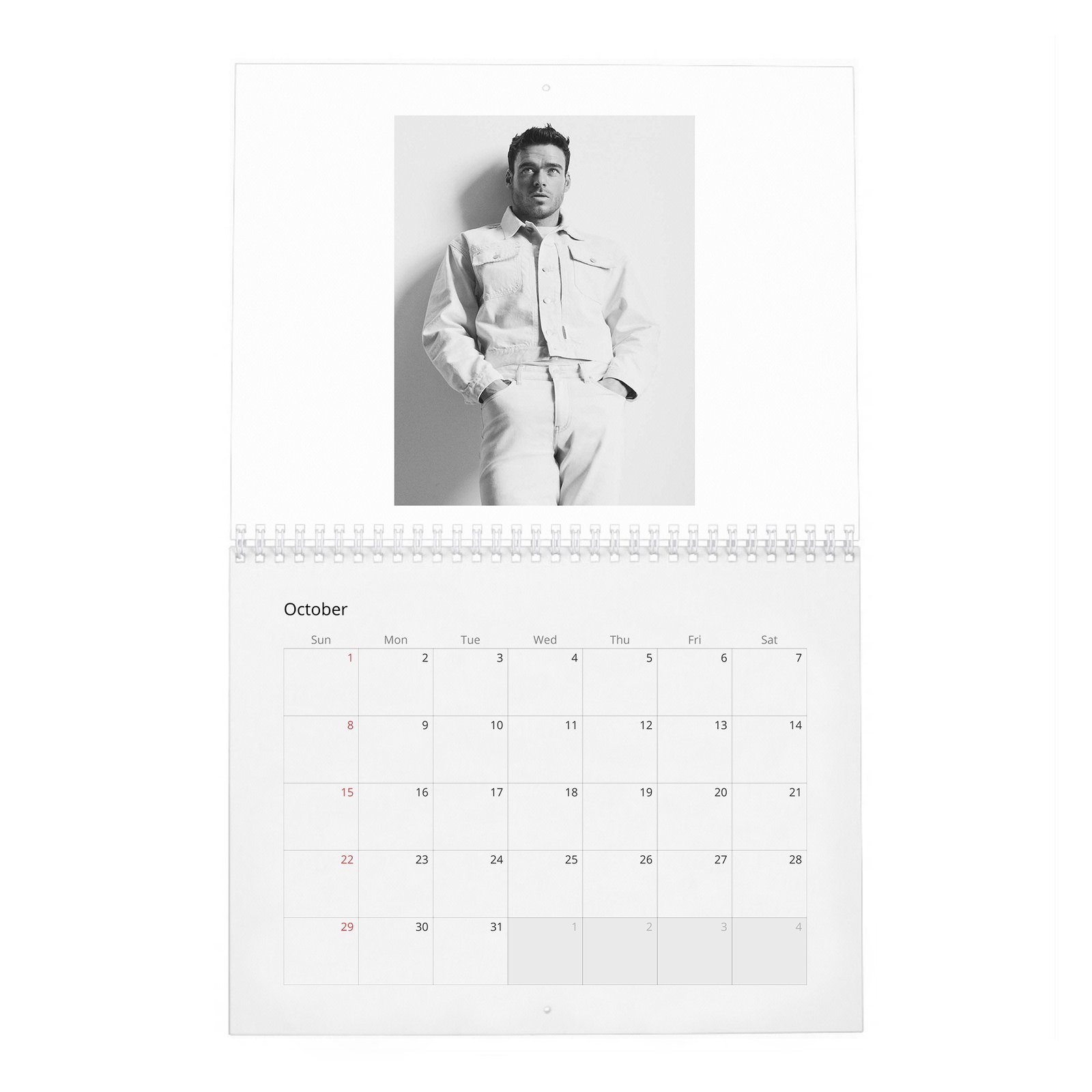 10 Richard Madden - Wonderland 2027 Wall Calendar