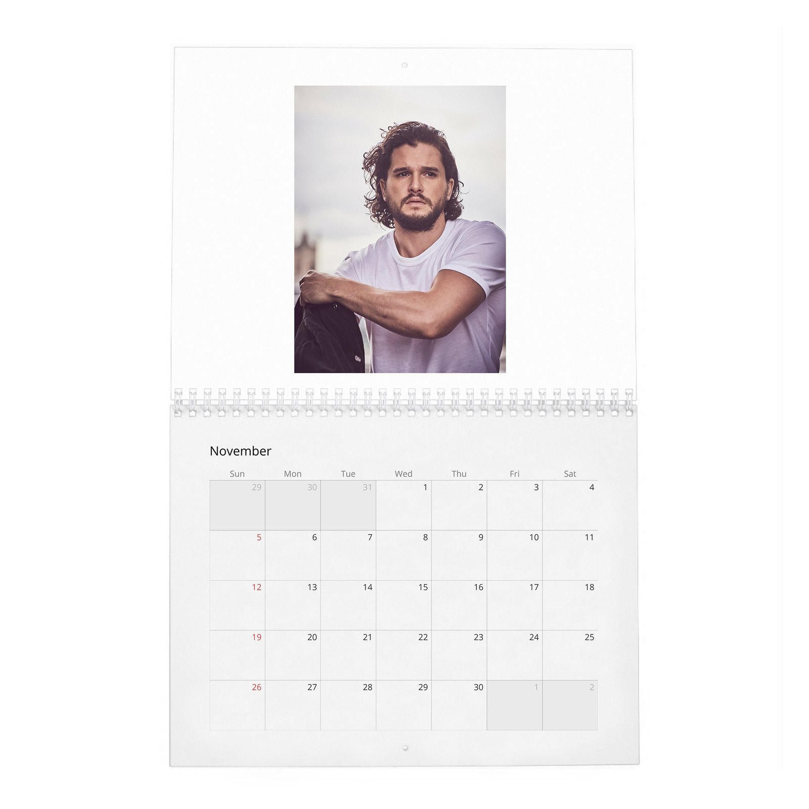 11 Kit Harington - The End Of The Thrones Empire 2027 Wall Calendar