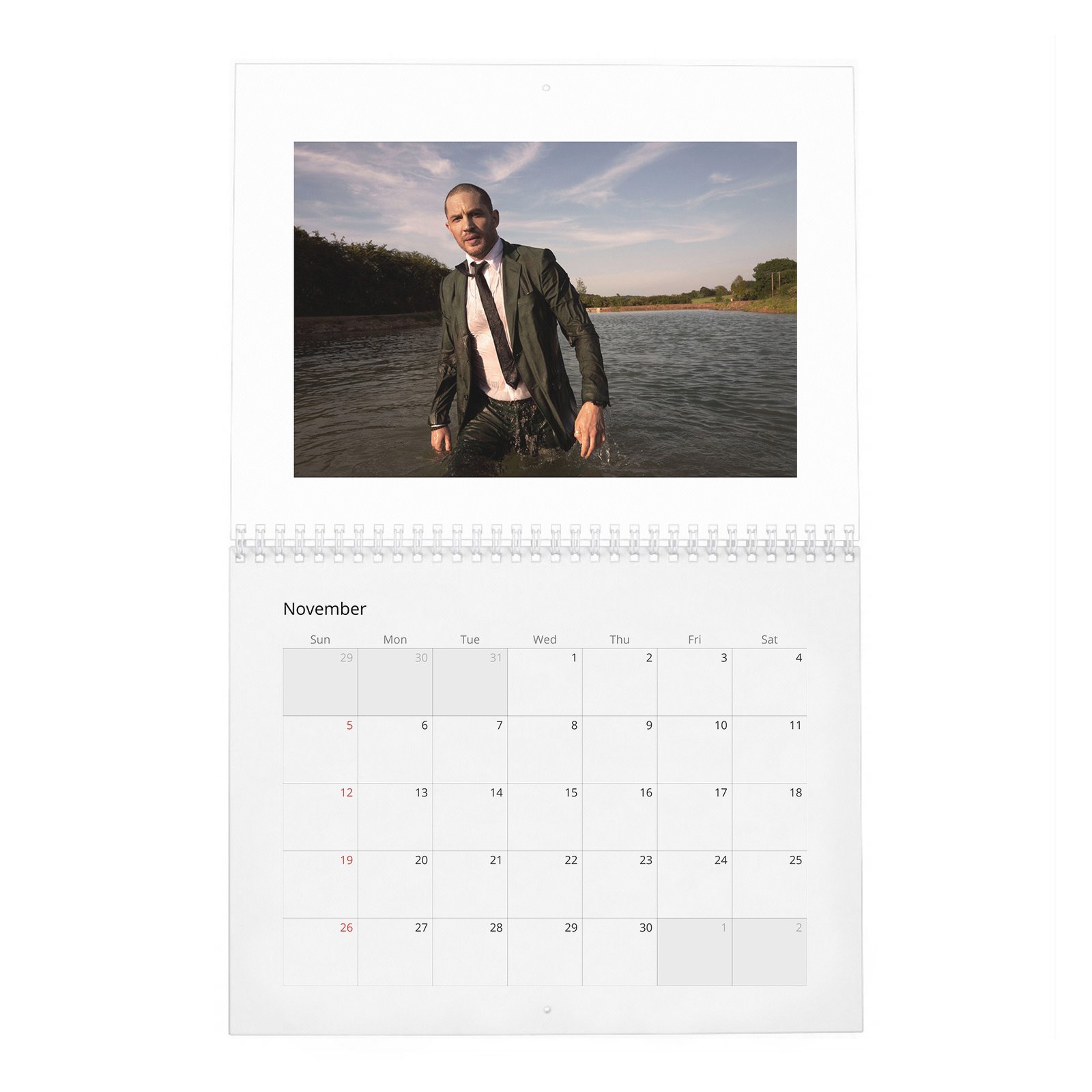 11 Tom Hardy - At Home 2027 Wall Calendar
