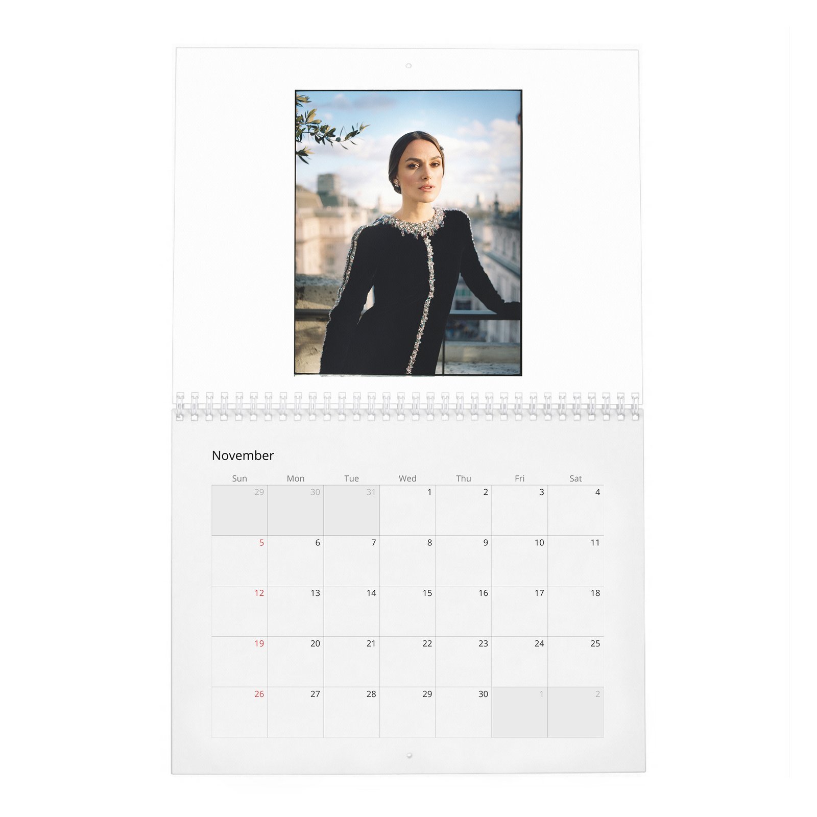 11 Keira Knightley - Bold And Beautiful 2027 Wall Calendar