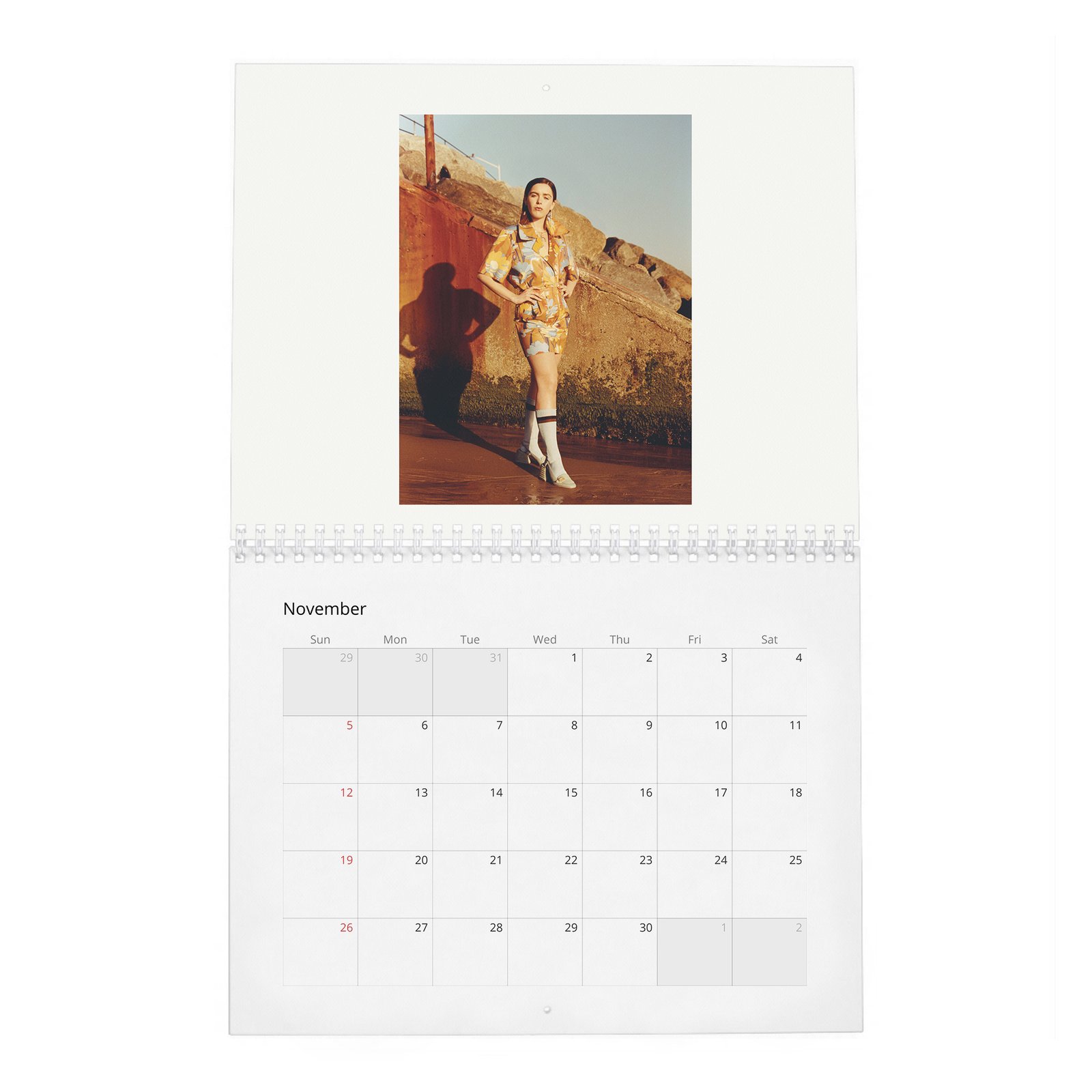 11 Kiernan Shipka - Flaunt 2027 Wall Calendar