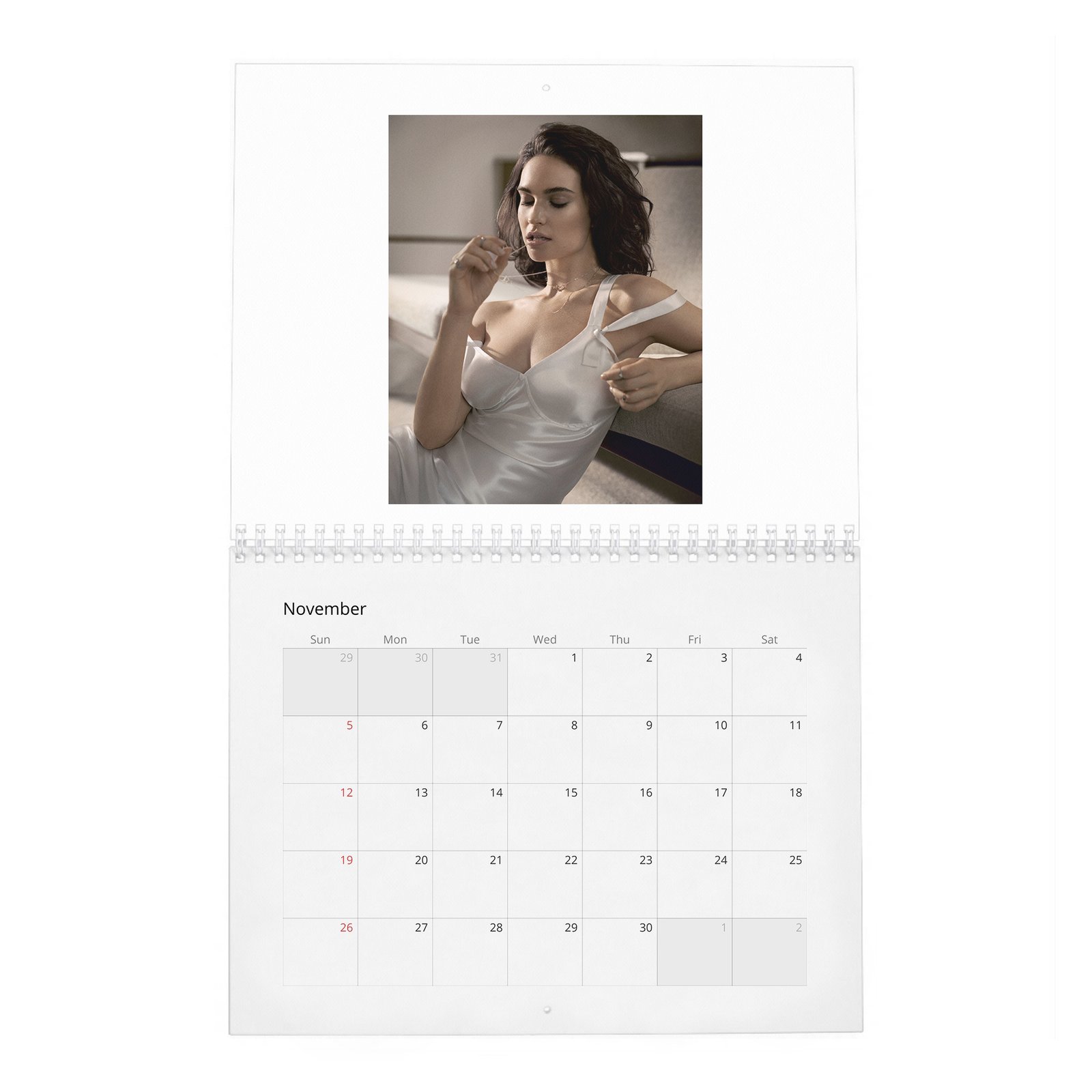 11 Lily James - A Cinderella Story 2027 Wall Calendar