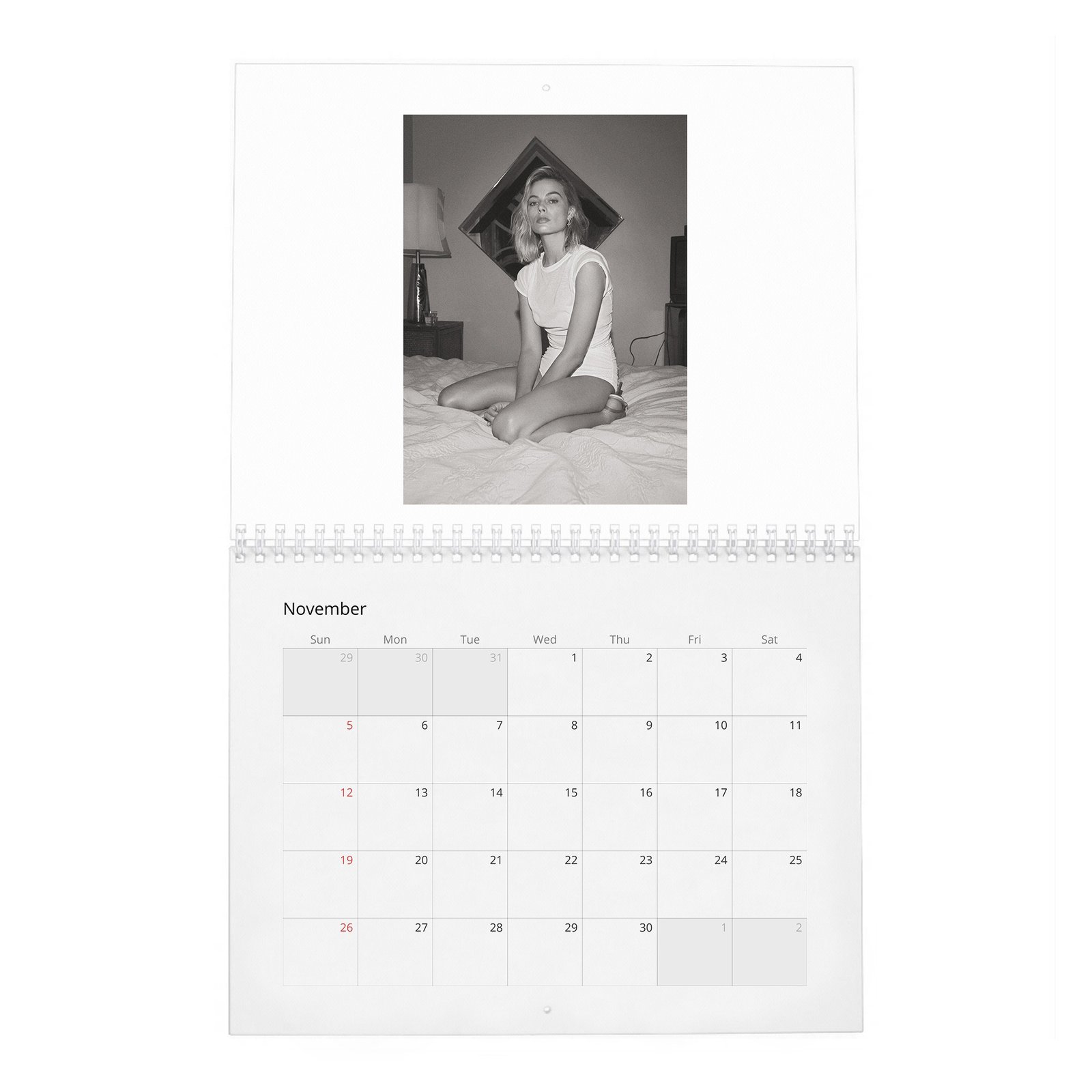 11 Margot Robbie - Australian Supernova 2027 Wall Calendar