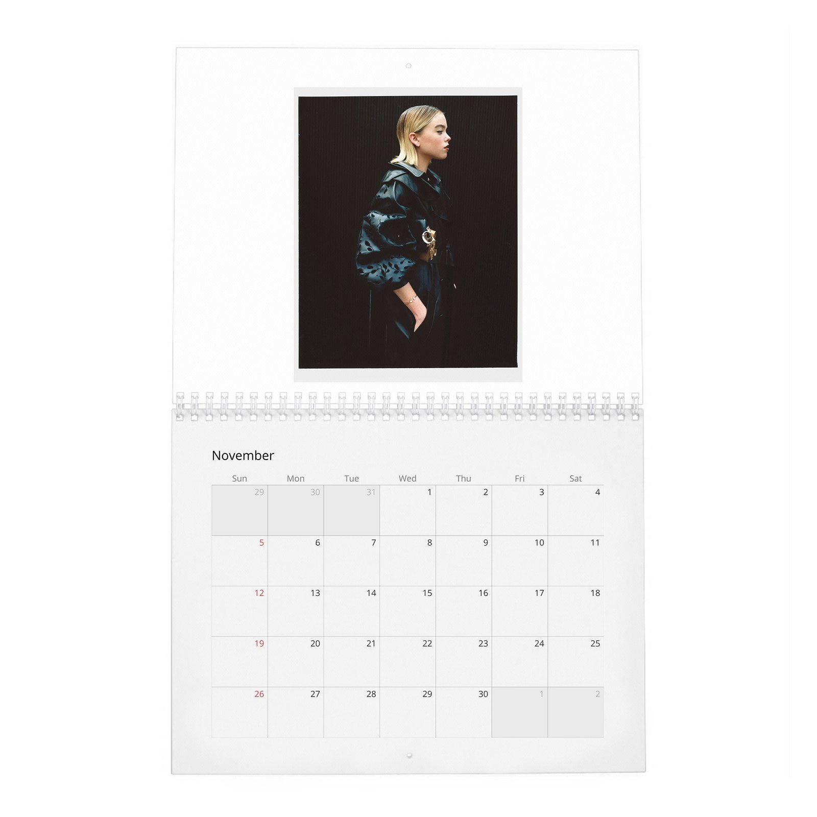 11 Milly Alcock - Flaunt 2027 Wall Calendar
