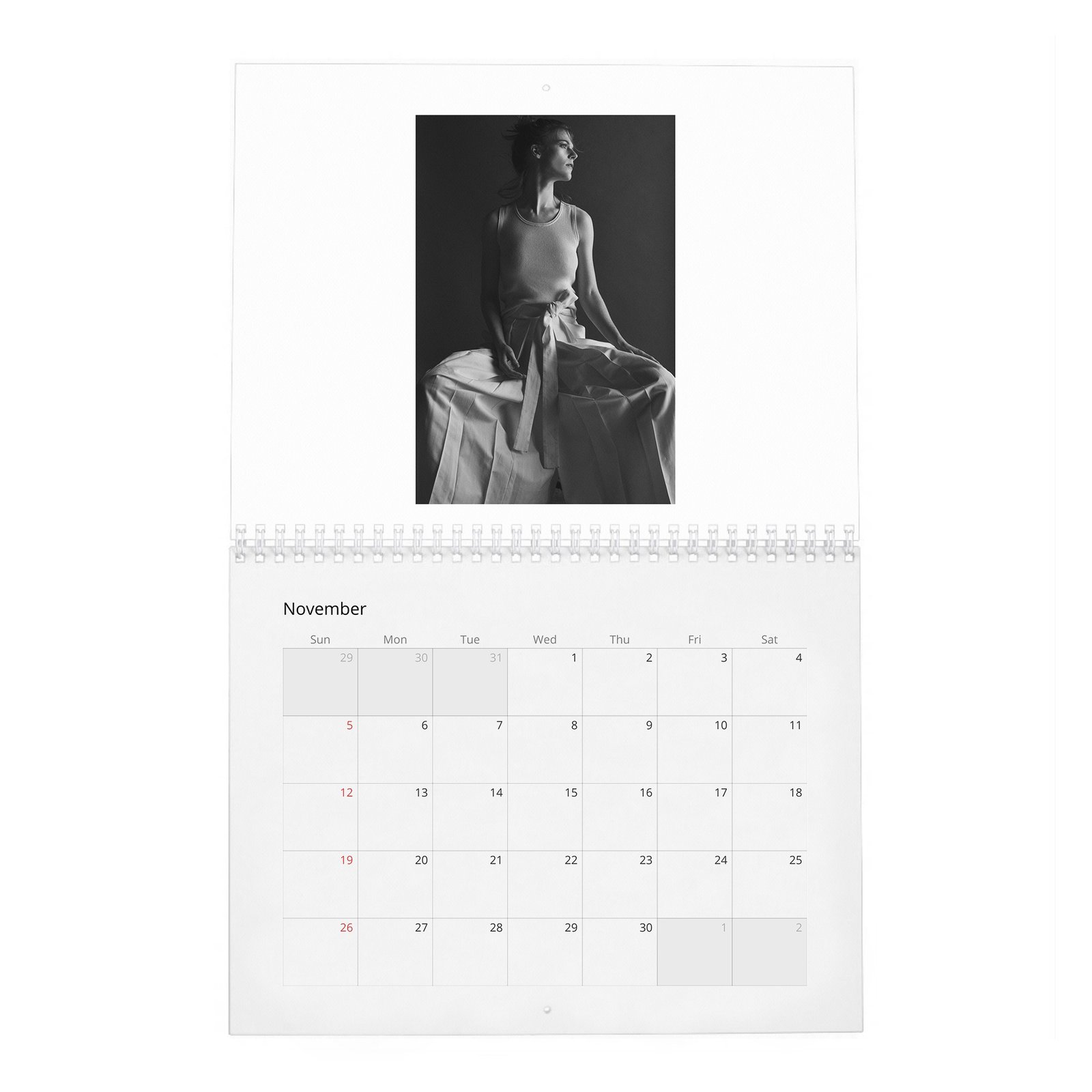 11 Rose Leslie - Out Of Her Confort Zone 2027 Wall Calendar
