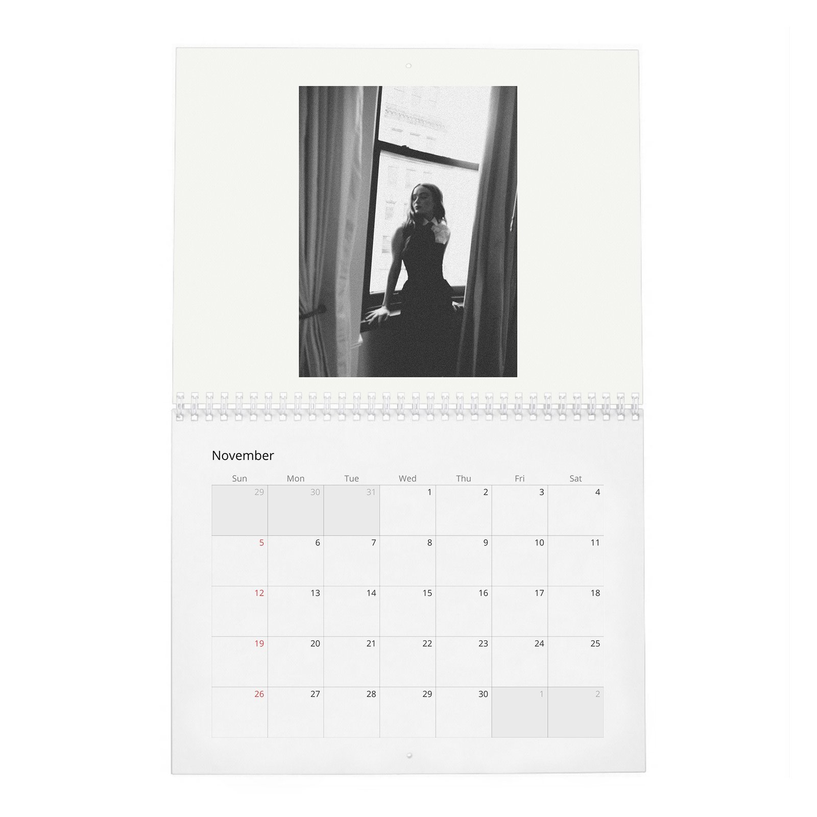 11 Sadie Sink - Flaunt 2027 Wall Calendar