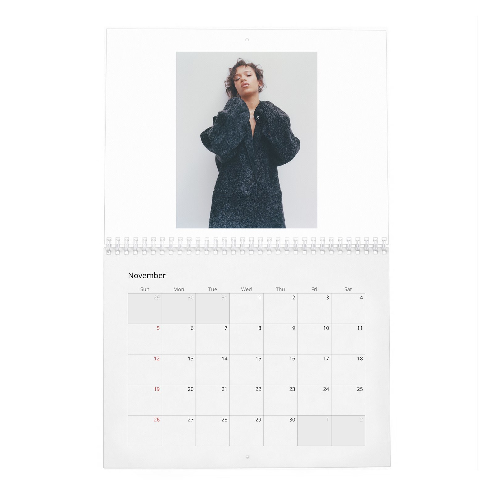 11 Taylor Russell - The Face 2027 Wall Calendar