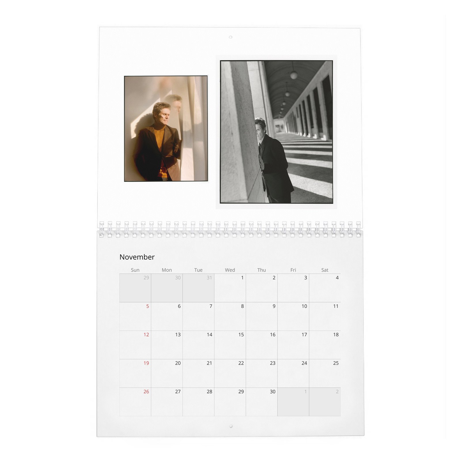 11 Willem Dafoe - Who's Afraid Of Mr Dafoe 2027 Wall Calendar