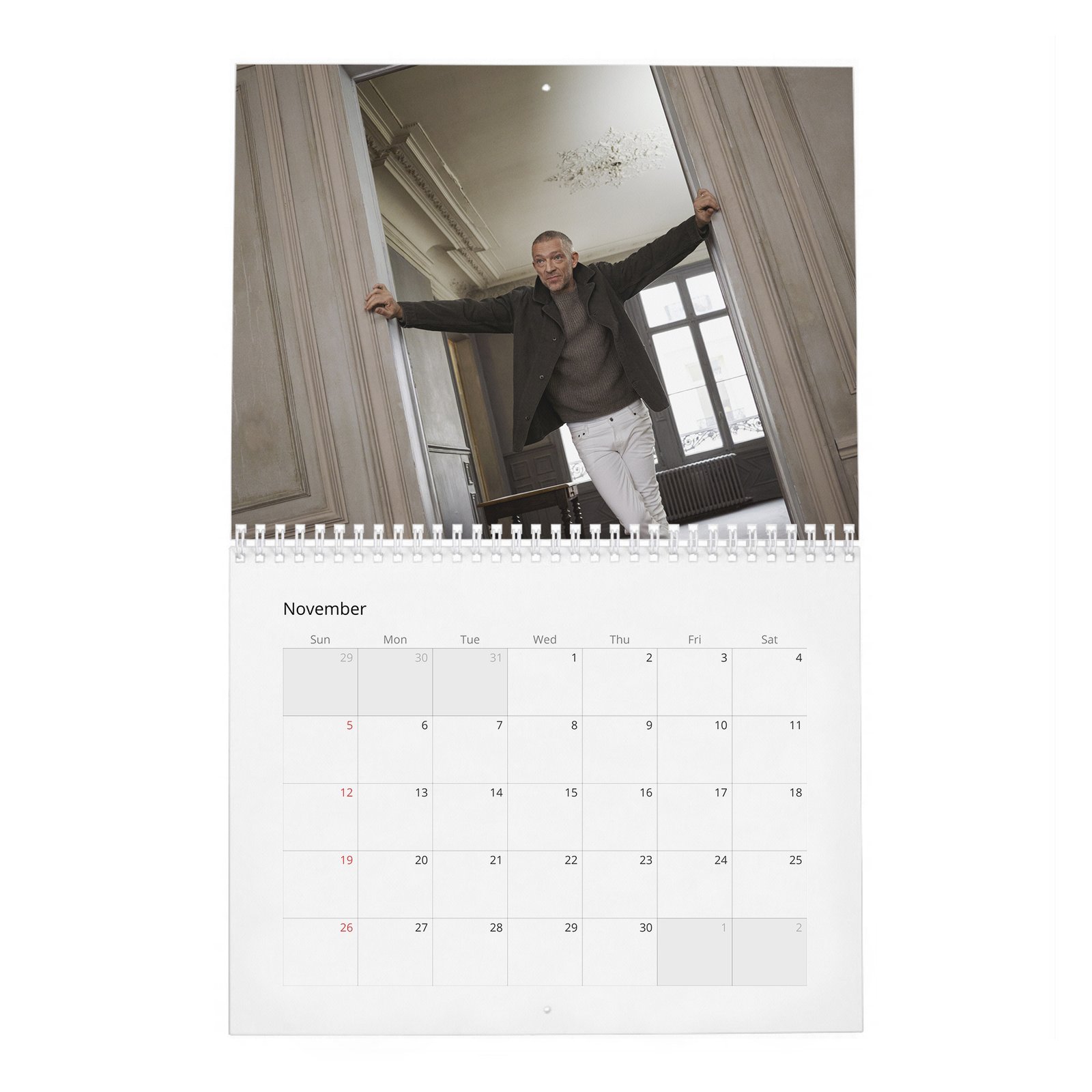 11 Vincent Cassel - Mr. Vincent Cassel 2027 Wall Calendar