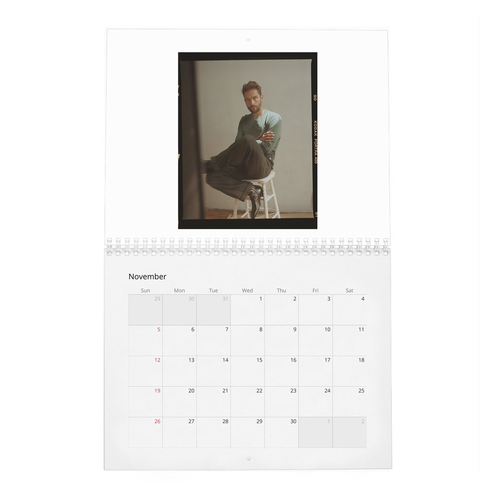 11 Tom Mison - Laterals 2027 Wall Calendar