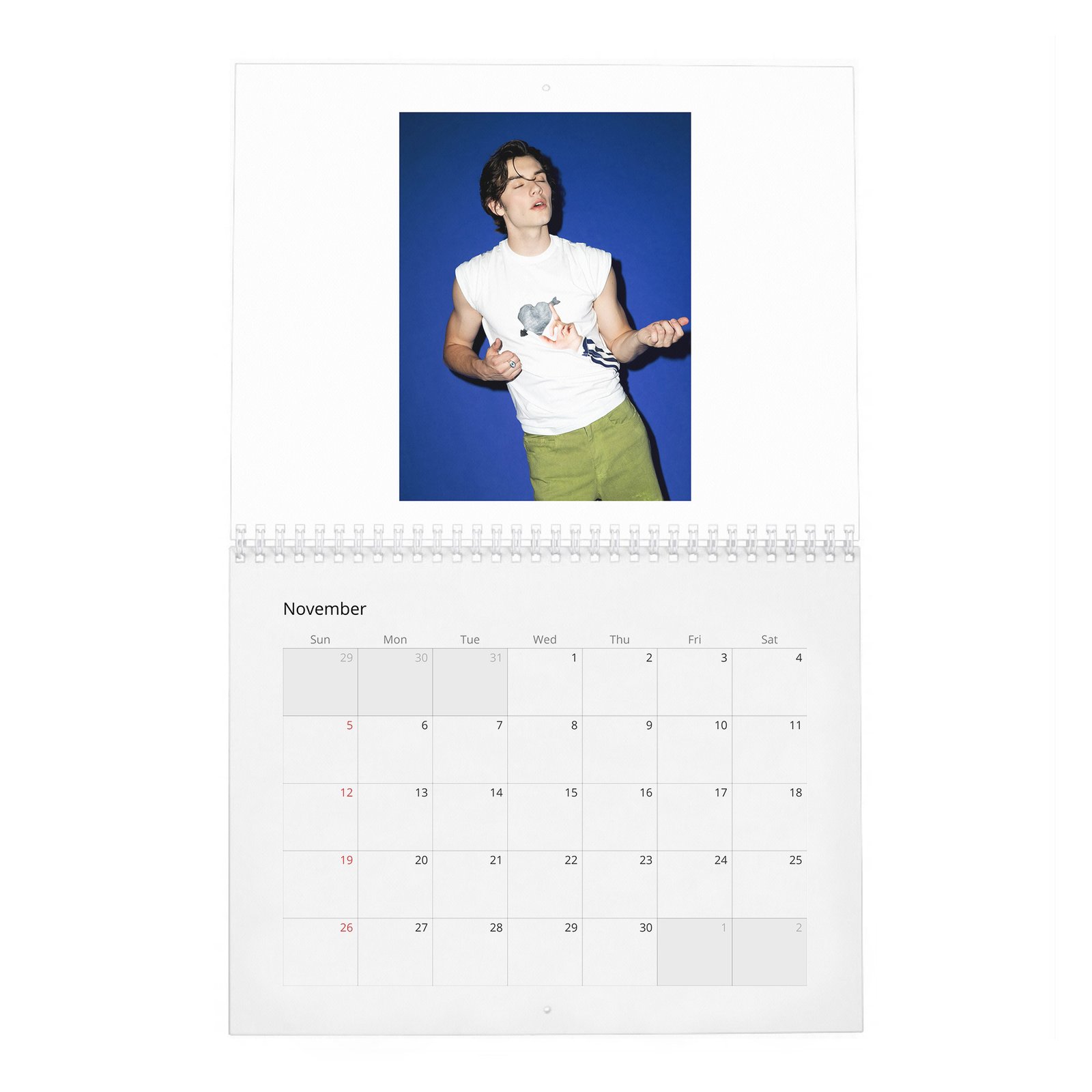 Louis Partridge - Rises And Shines 2027 Wall Calendar
