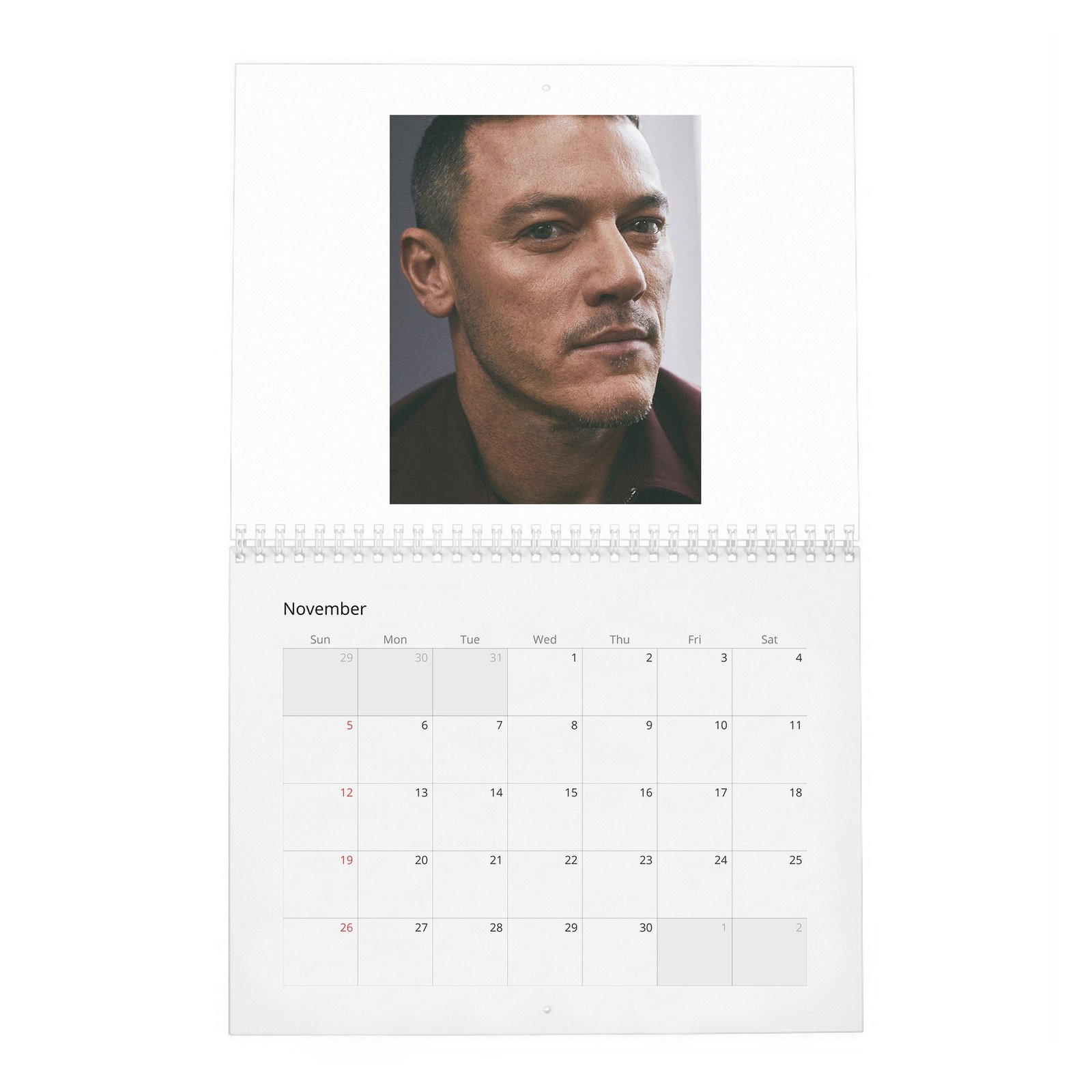 11 Luke Evans - Grit To Fight Back 2027 Wall Calendar
