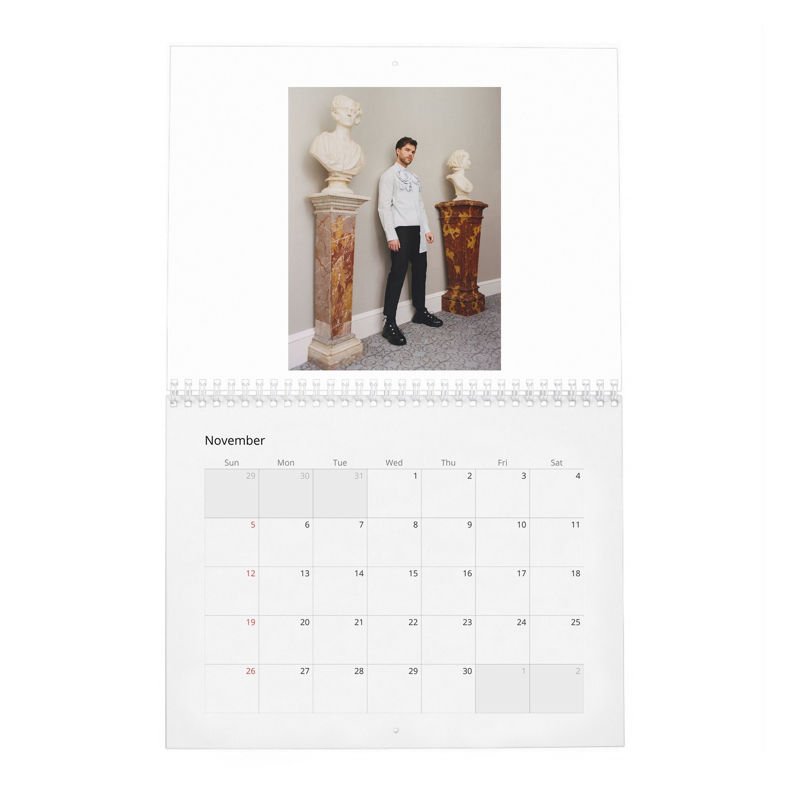 11 Luke Newton - Slow Burn 2027 Wall Calendar