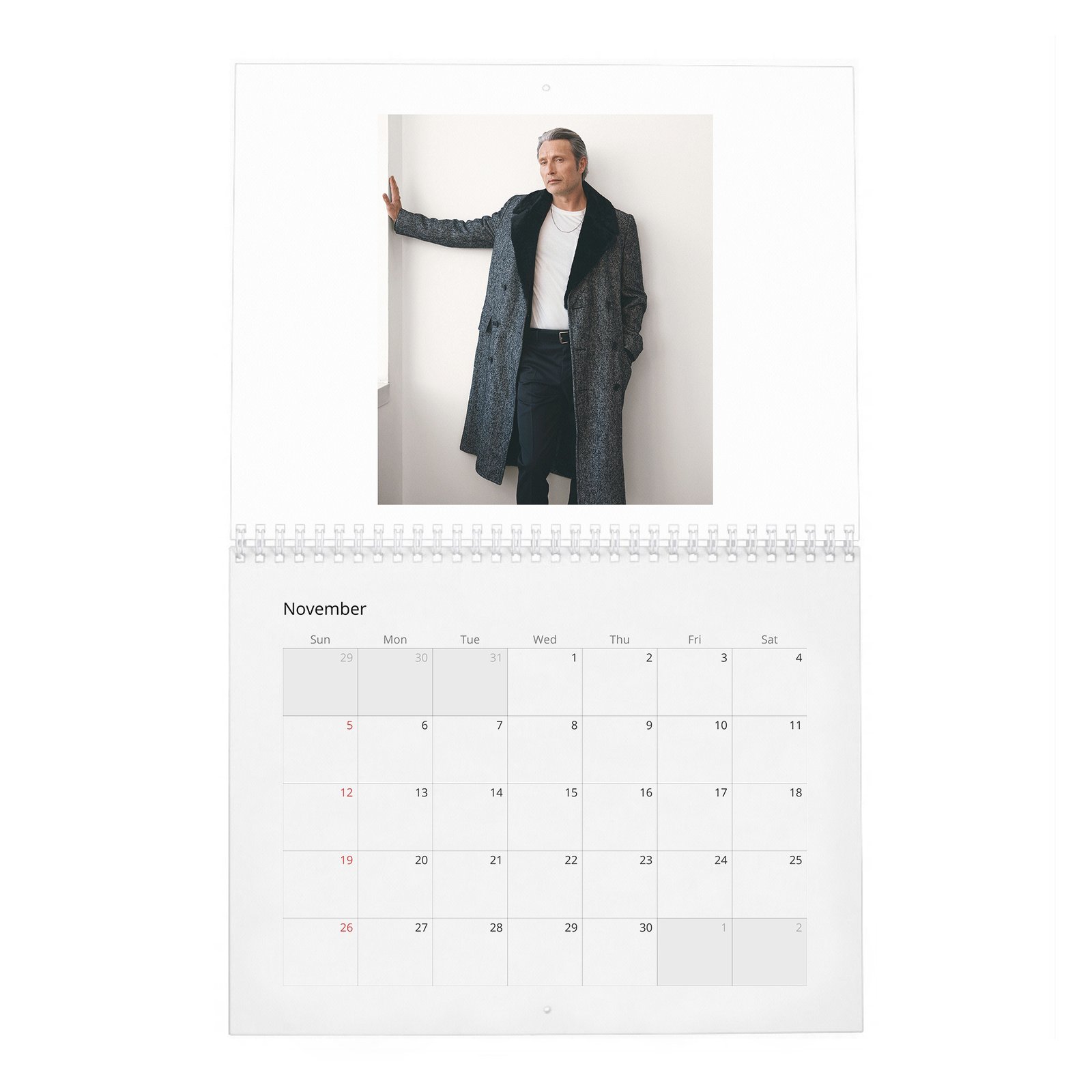 11 Mads Mikkelsen - The Polar Existence 2027 Wall Calendar