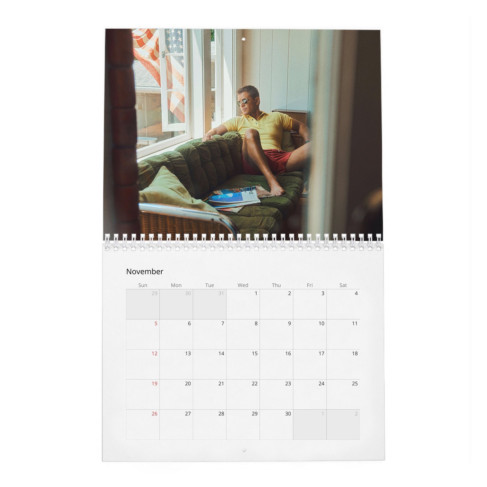 11 Matt Damon - The Evolution Of 2027 Wall Calendar