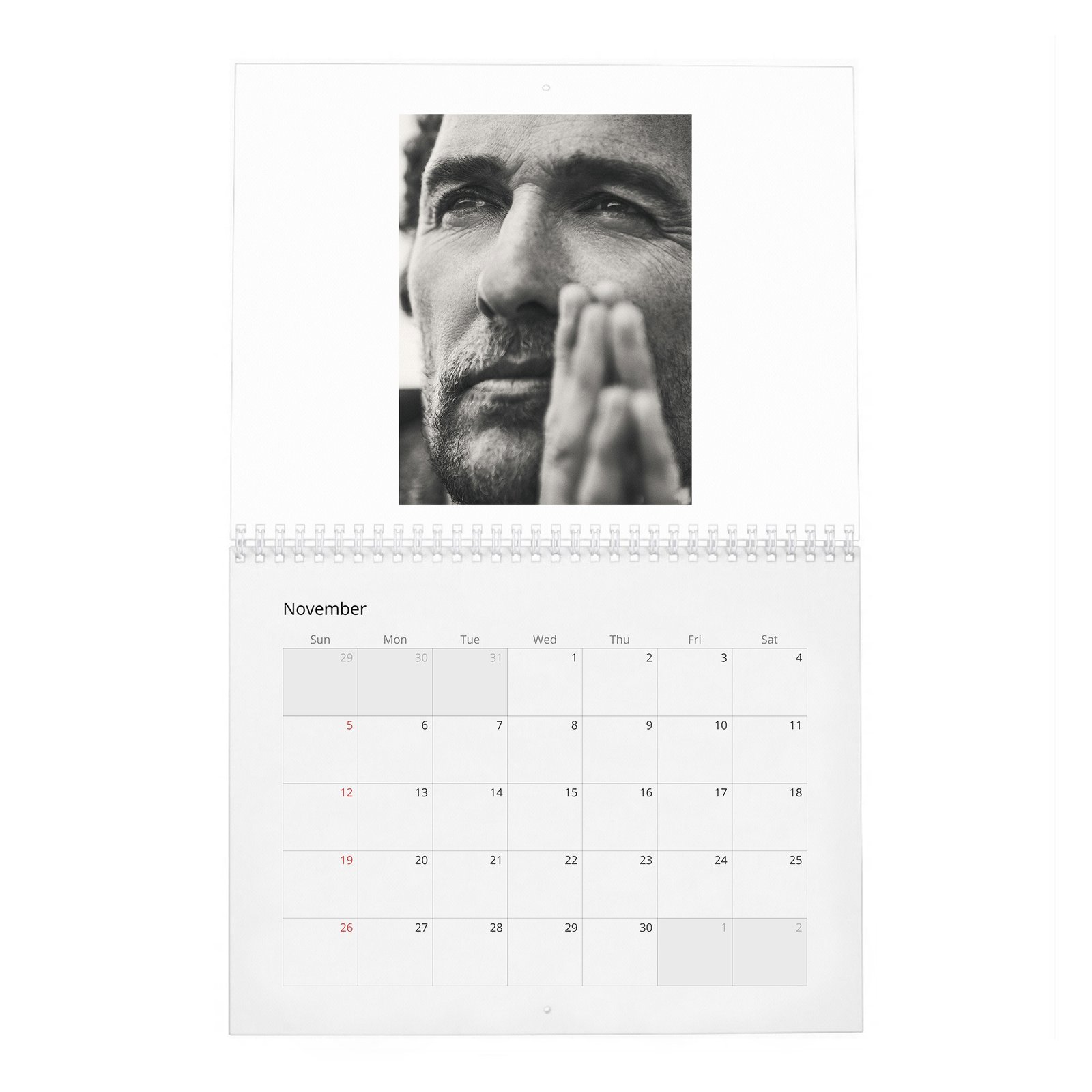 11 Matthew McConaughey - Reinvents Himself 2027 Wall Calendar
