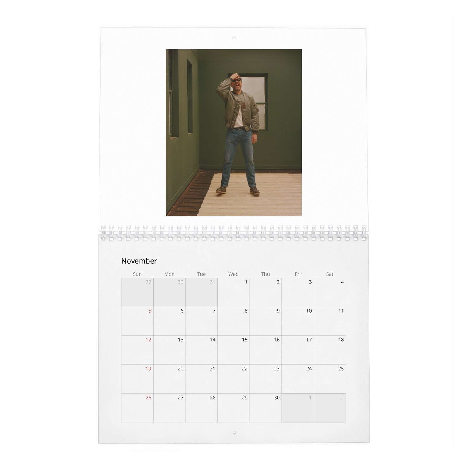 11 Joshua Jackson - On Life Down River 2027 Wall Calendar