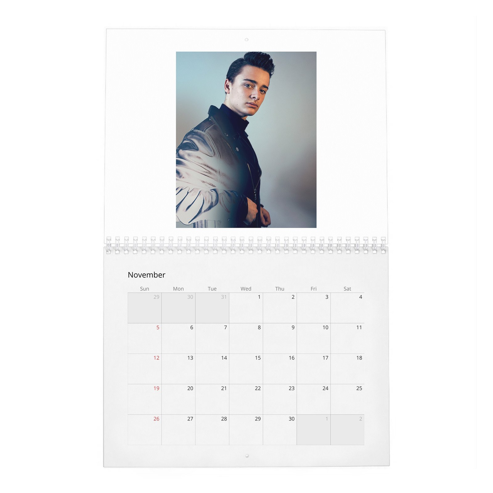 11 Noah Schnapp - Fame Found Him 2027 Wall Calendar