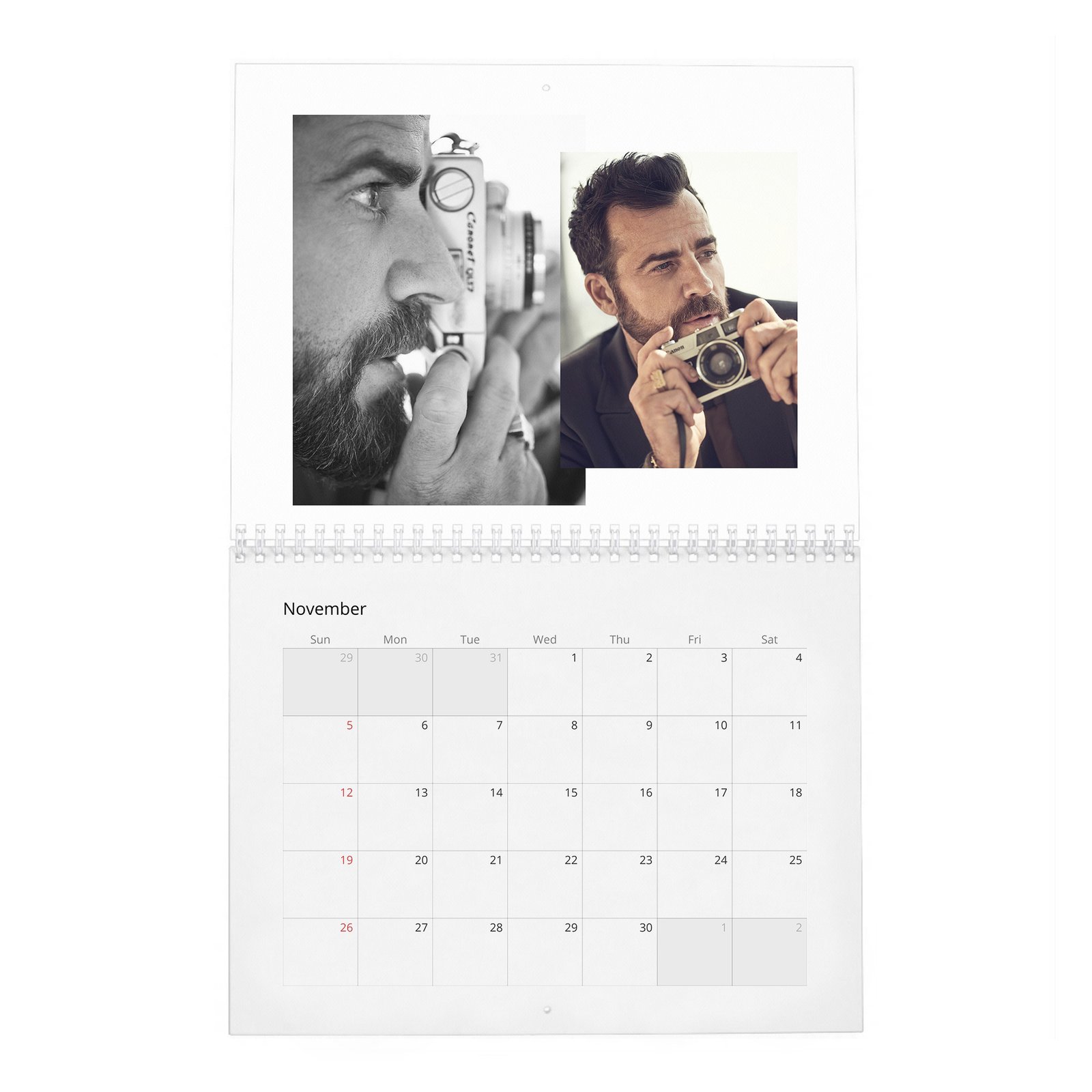 11 Justin Theroux - The Enviable Life 2027 Wall Calendar