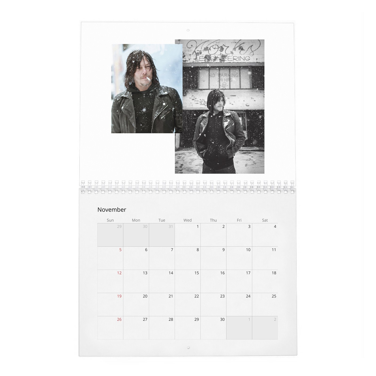 11 Norman Reedus - So It Goes 2027 Wall Calendar