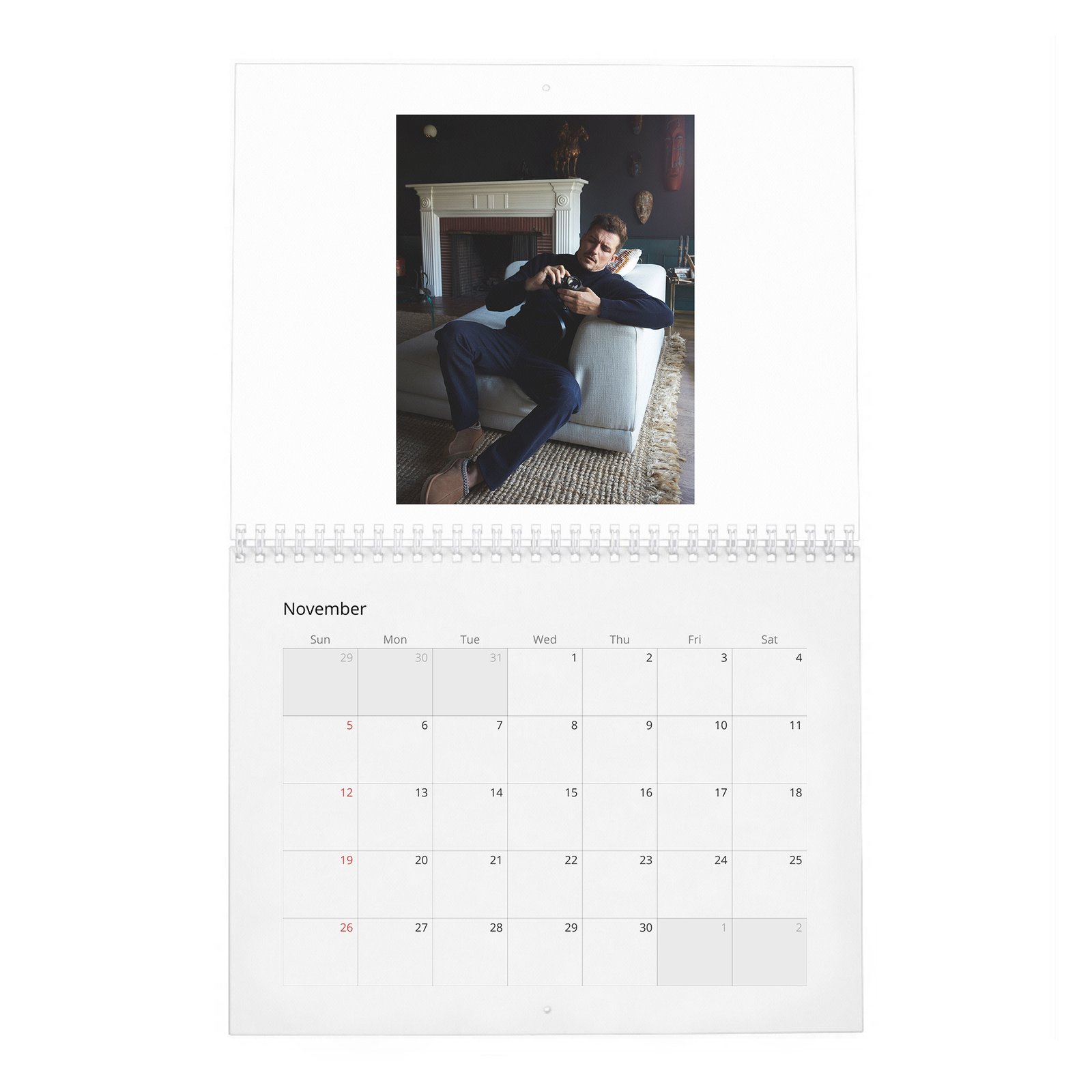 11 Orlando Bloom - Flaunt 2027 Wall Calendar