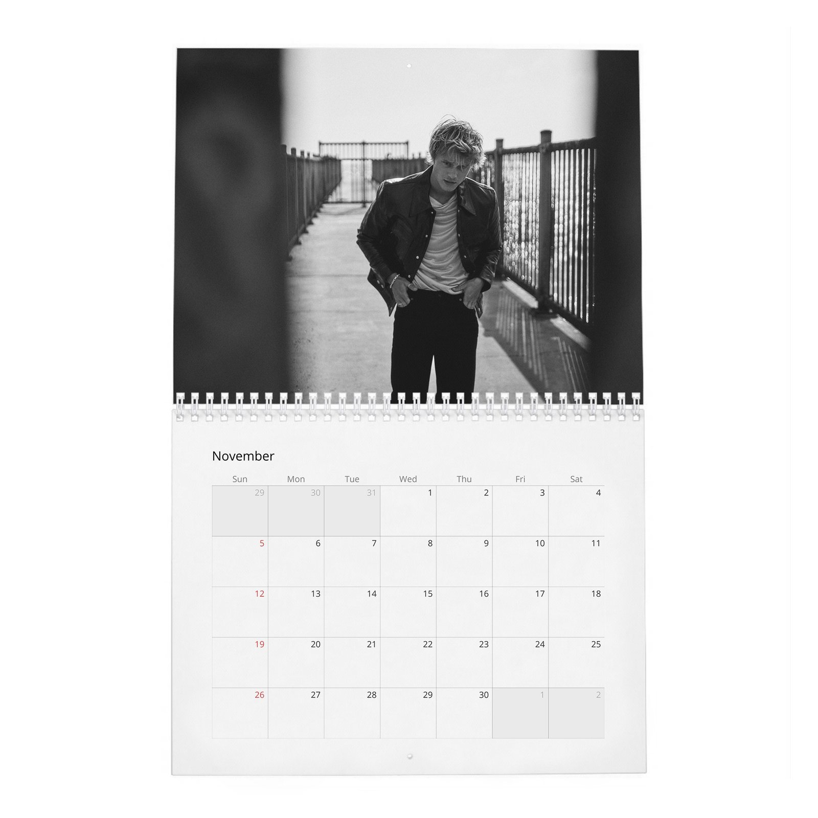 11 Rudy Pankow - Flaunt 2027 Wall Calendar