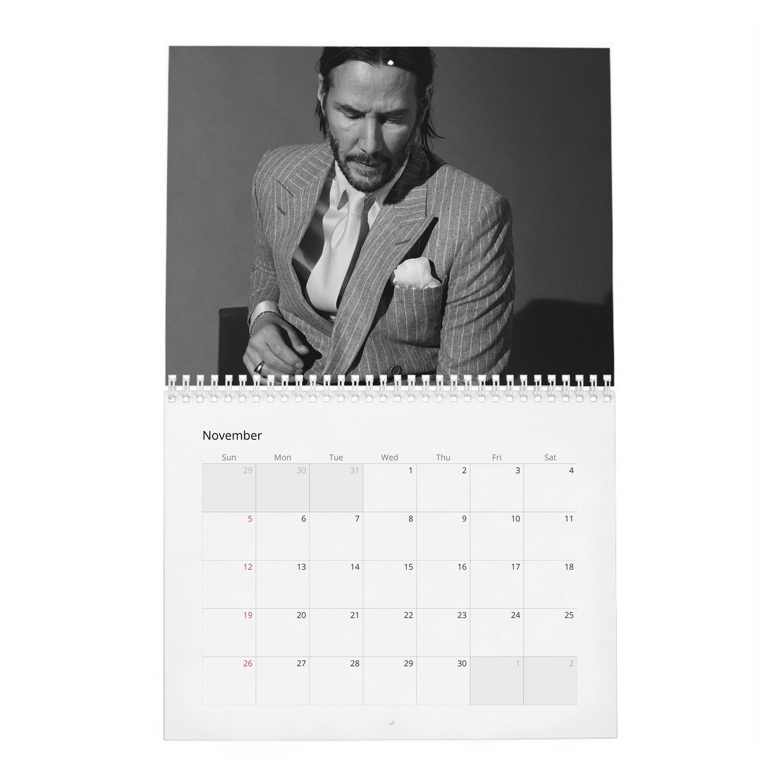 11 Keanu Reeves - The Legend Of 2027 Wall Calendar