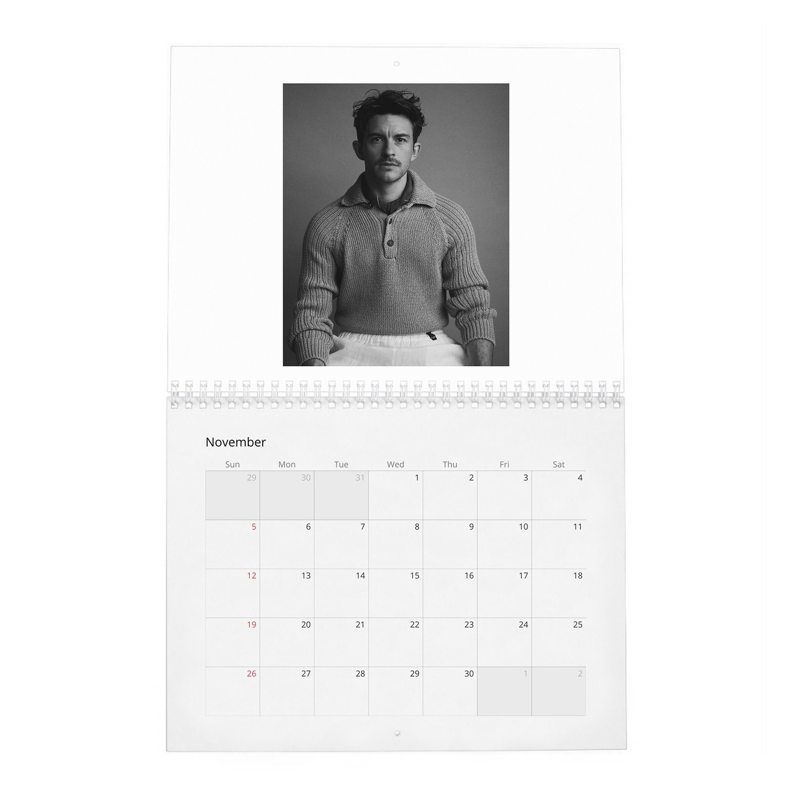 11 Jonathan Bailey - Takes Off 2027 Wall Calendar