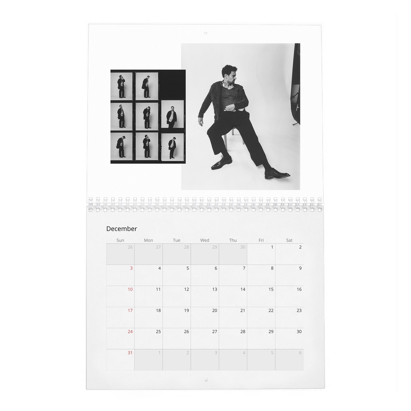 12 Theo James - Objectification And Being A Heart-Throb 2027 Wall Calendar