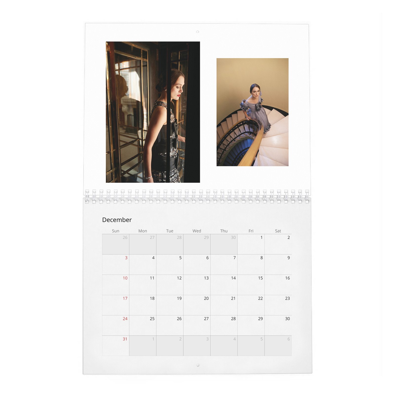 12 Keira Knightley - Bold And Beautiful 2027 Wall Calendar
