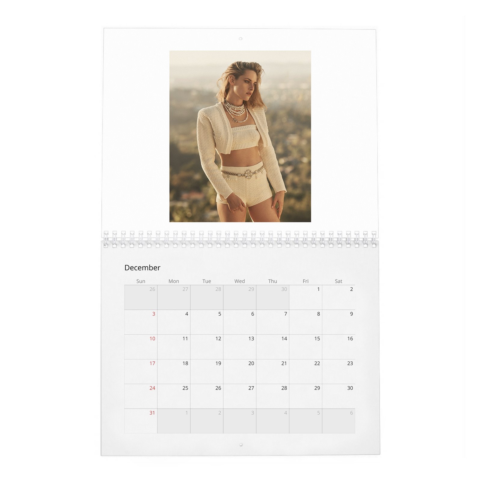 Kristen Stewart - On Playing Princess Diana 2027 Wall Calendar