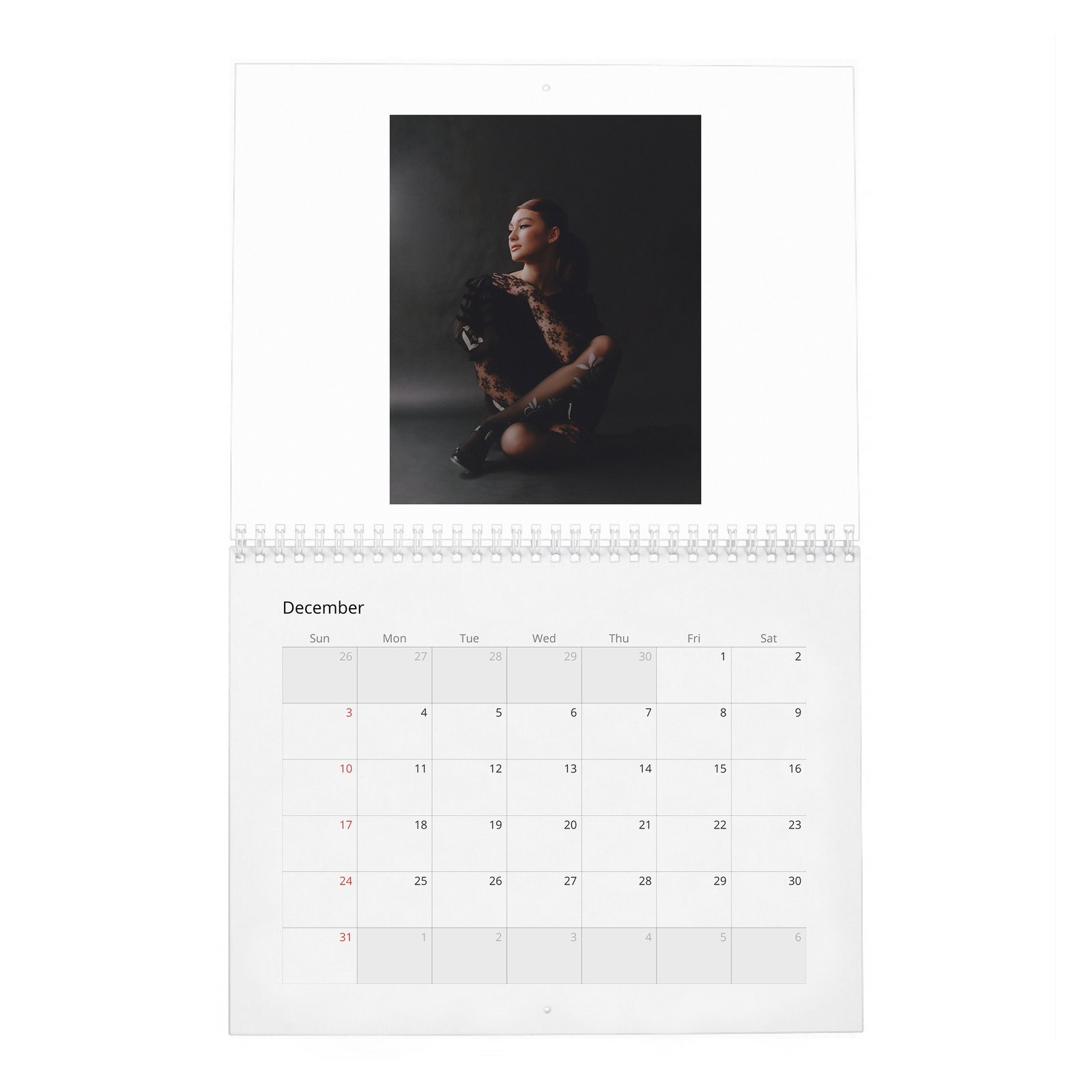 12 Lola Tung - Laterals 2027 Wall Calendar