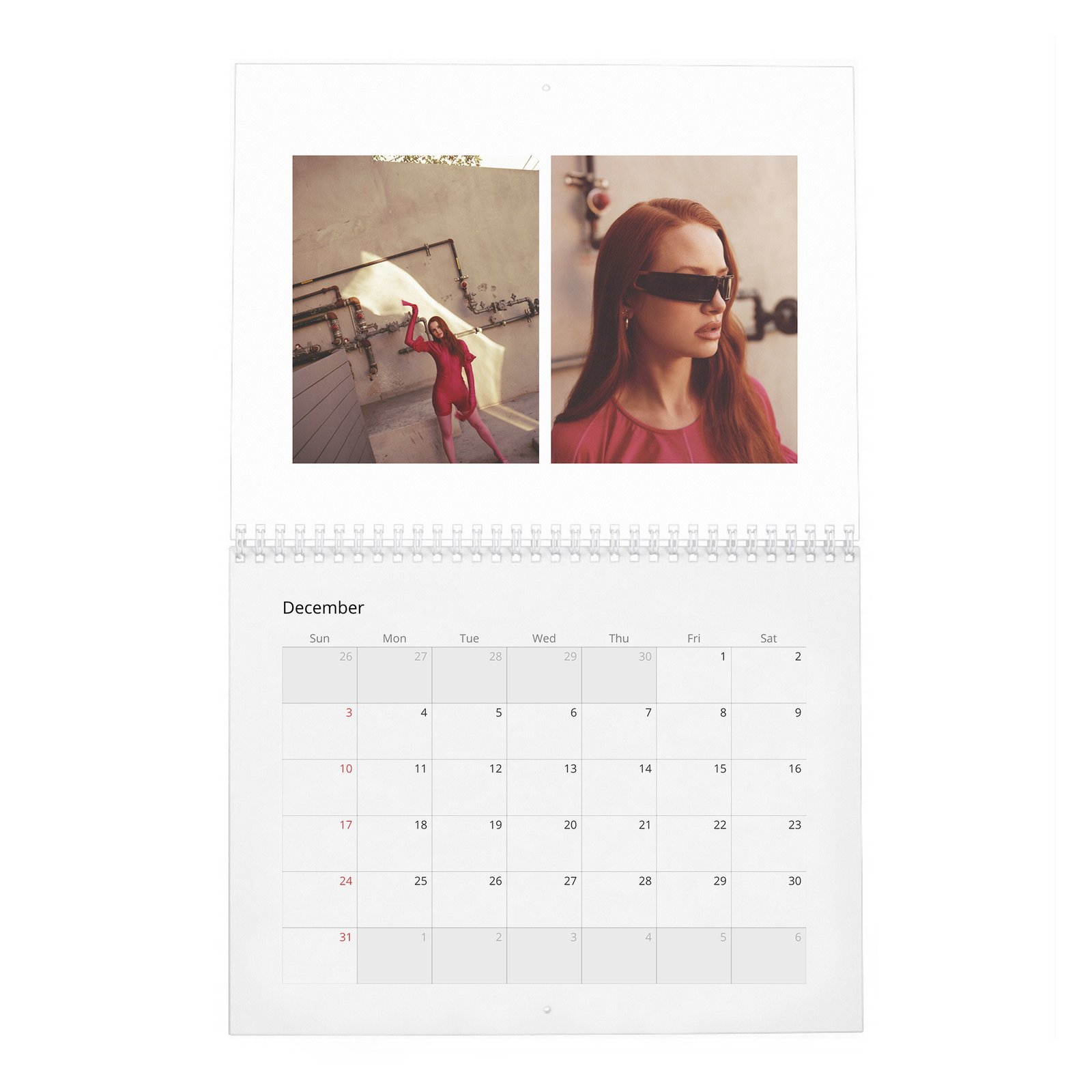 12 Madelaine Petsch - Content 2027 Wall Calendar