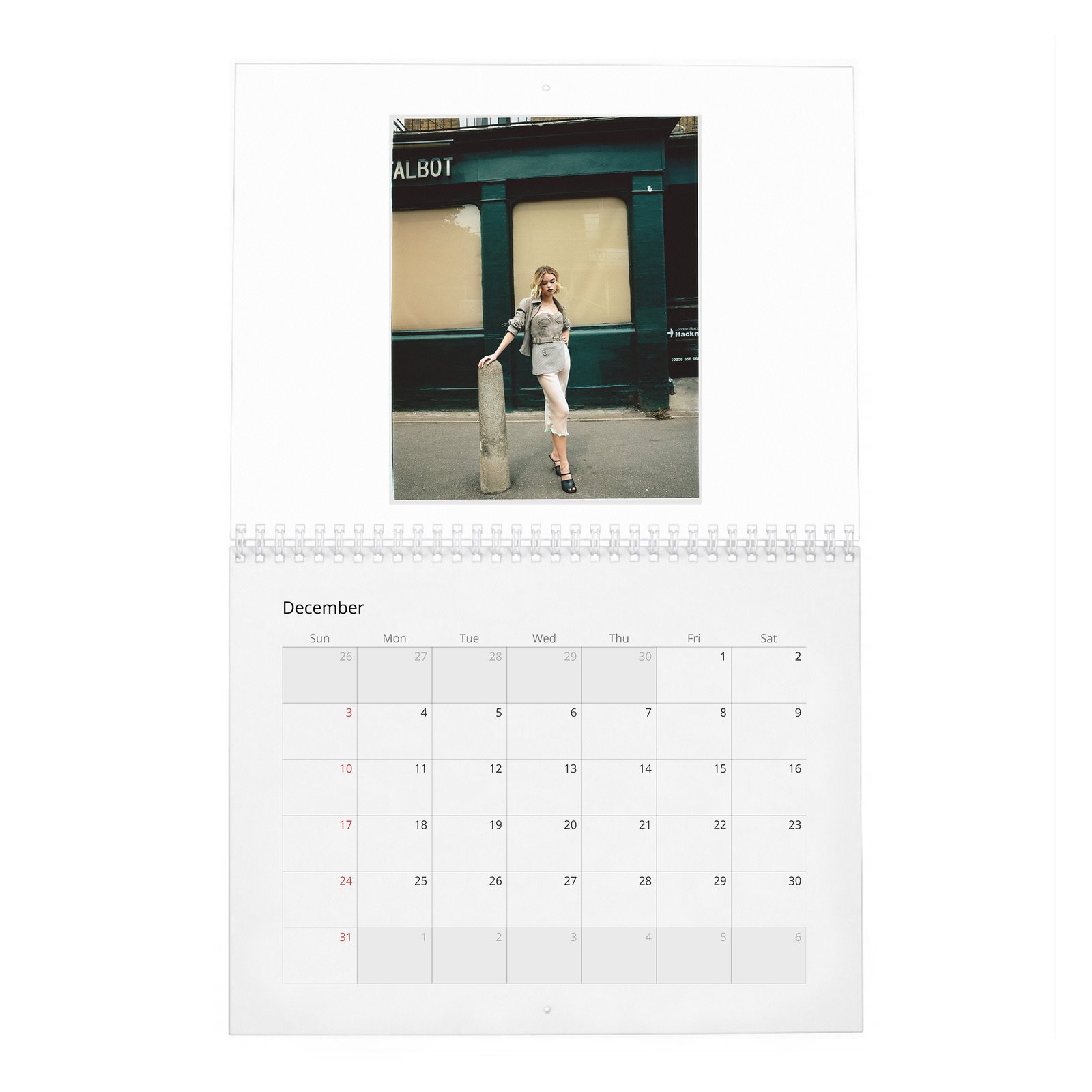 12 Milly Alcock - Flaunt 2027 Wall Calendar