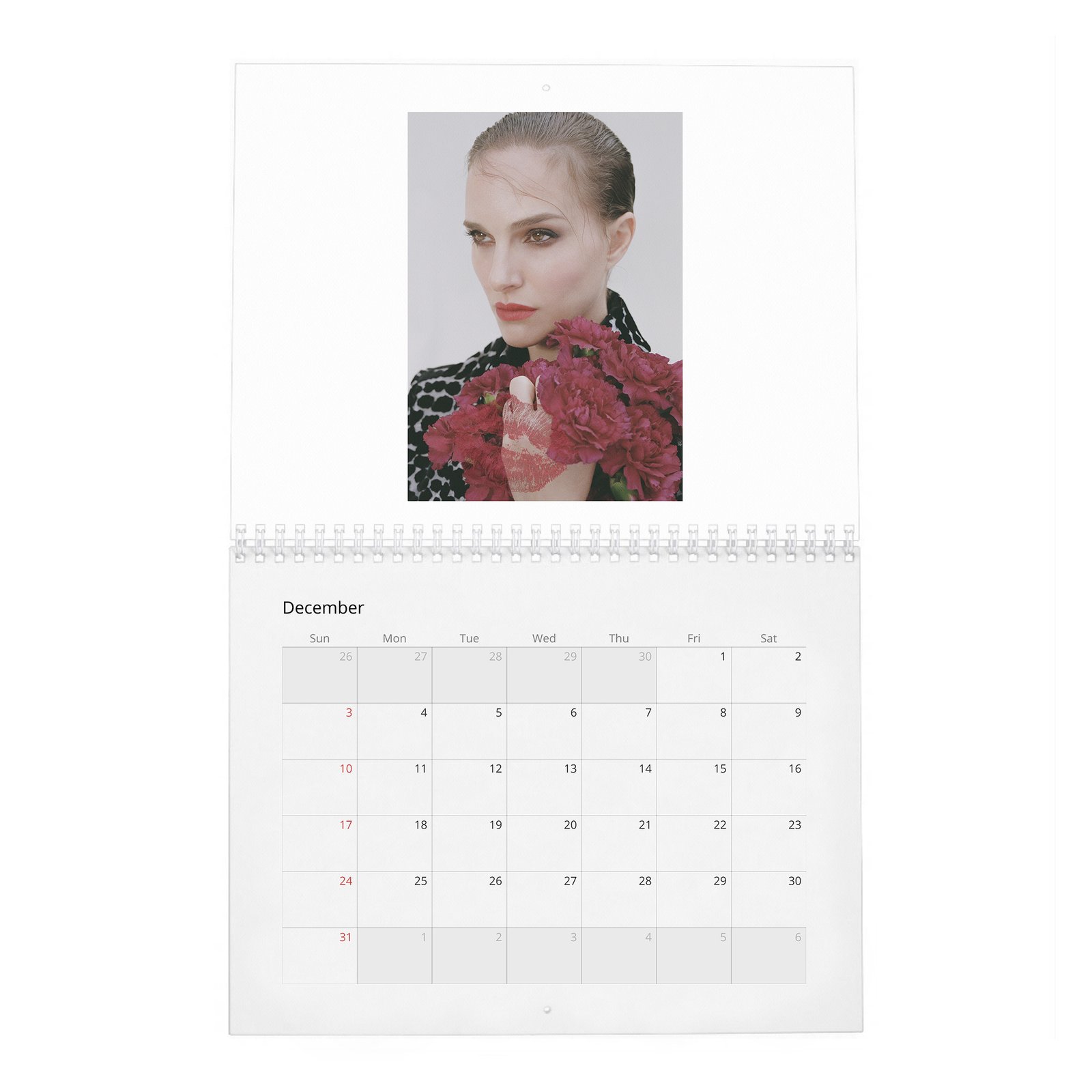 12 Natalie Portman - Scent of Love 2027 Wall Calendar