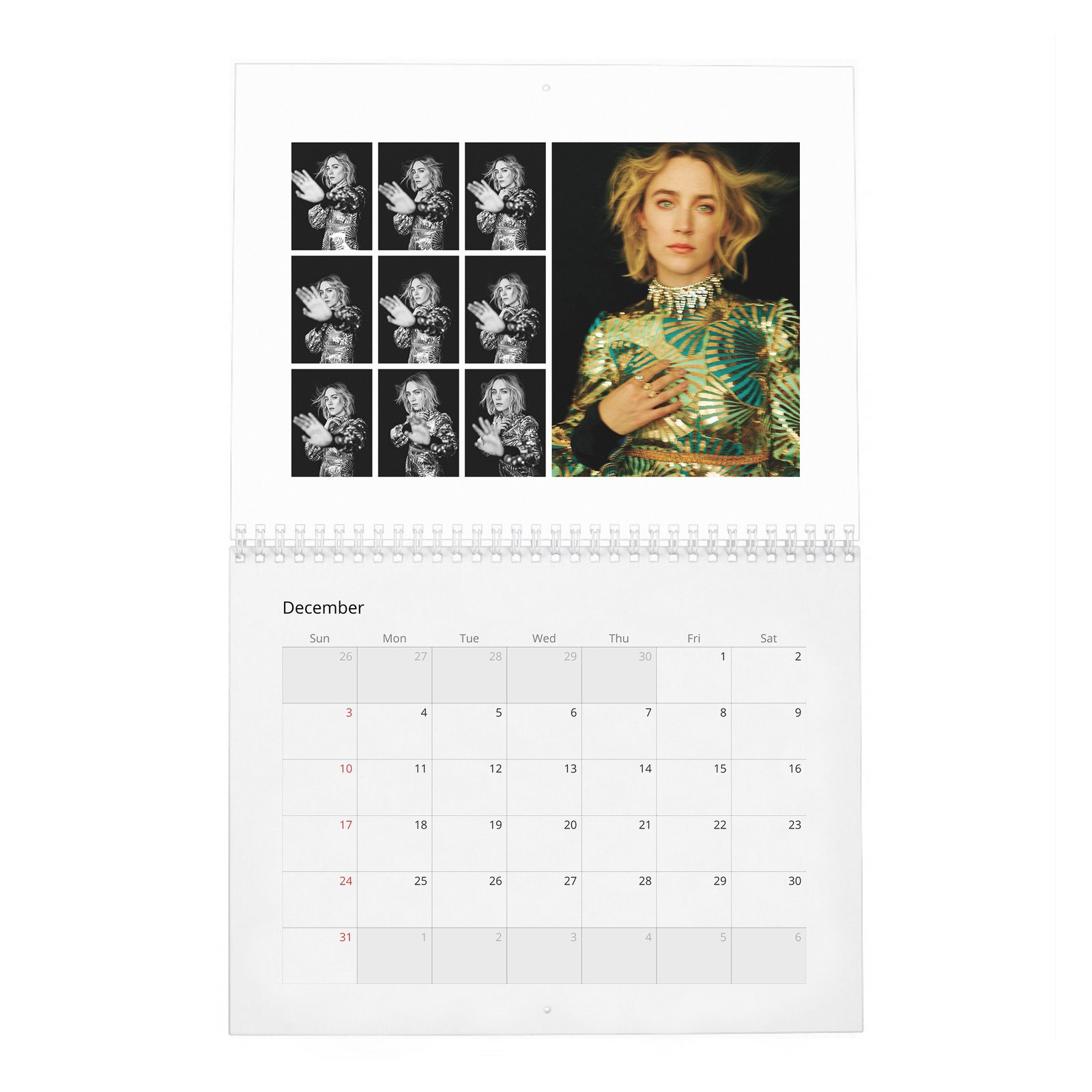 12 Saoirse Ronan - Our Newest Jo March 2027 Wall Calendar