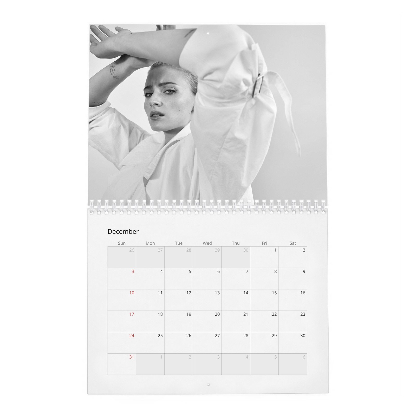 12 Sophie Turner - The North Star 2027 Wall Calendar