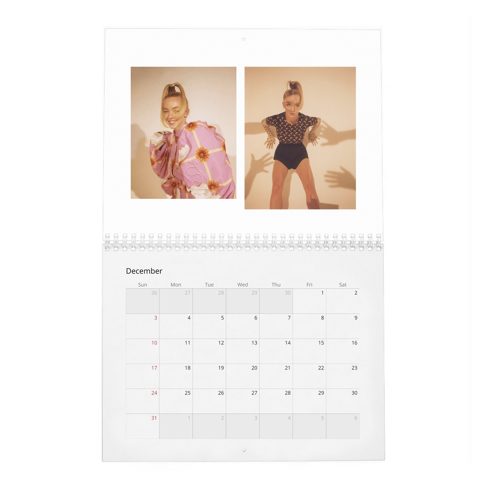 12 Sydney Sweeney - Content 2027 Wall Calendar